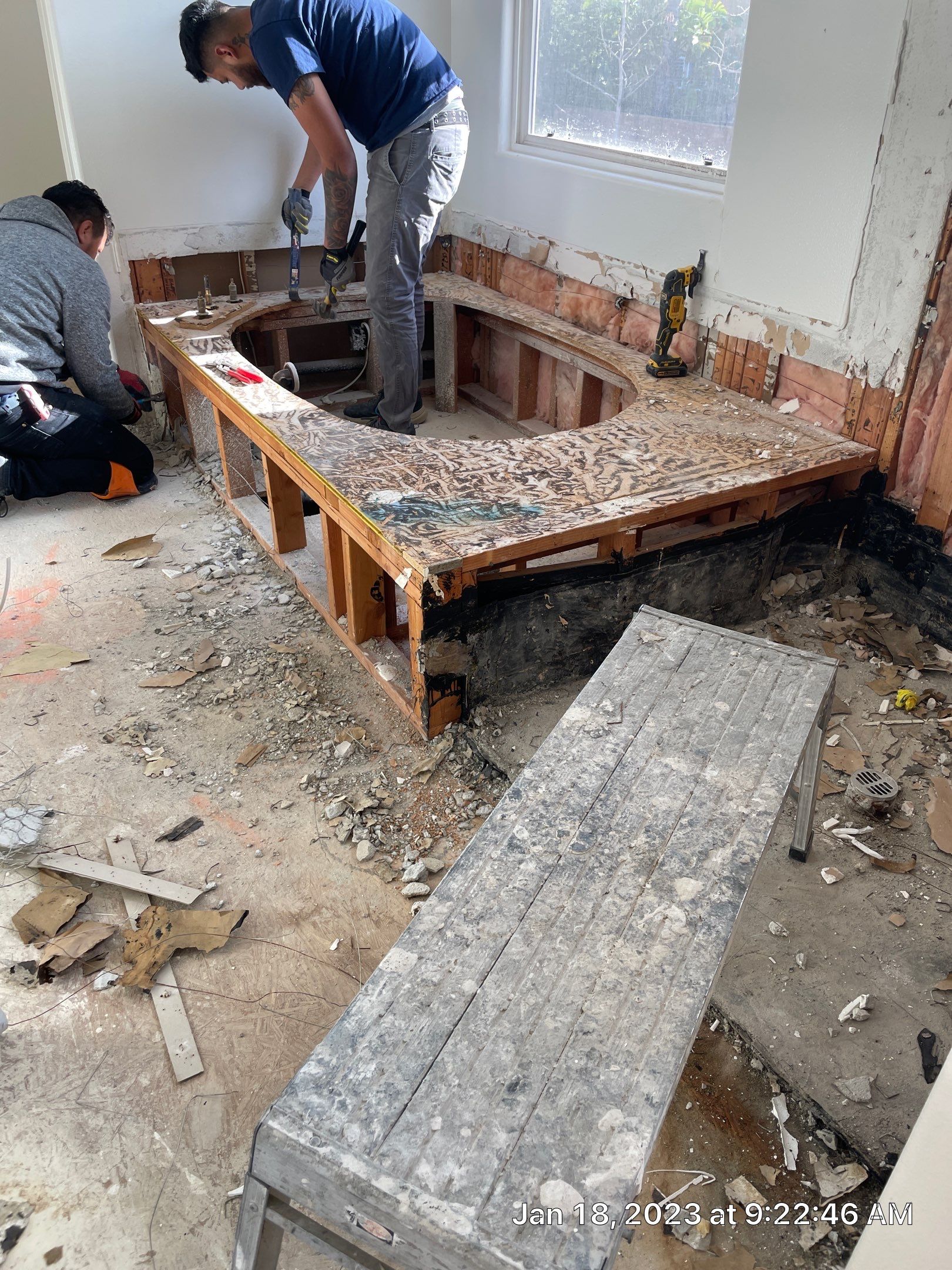 Bathroom Remodel using Laticrete by OC Flooring Inspections-ICRI - CCSMT-CFIU#439