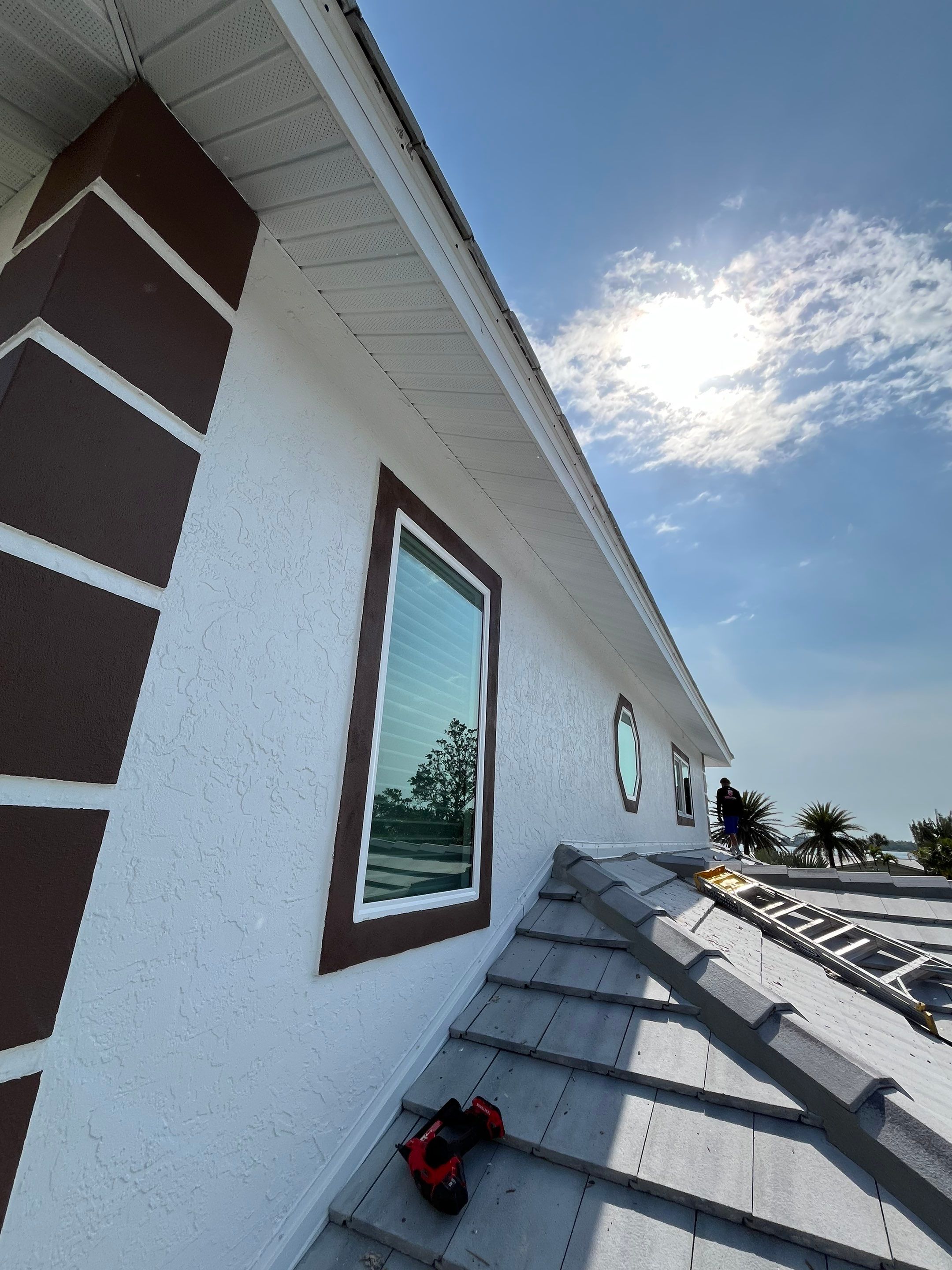 Repainting and Upgrading Gutters in Sarasota FL by Gutter Professors