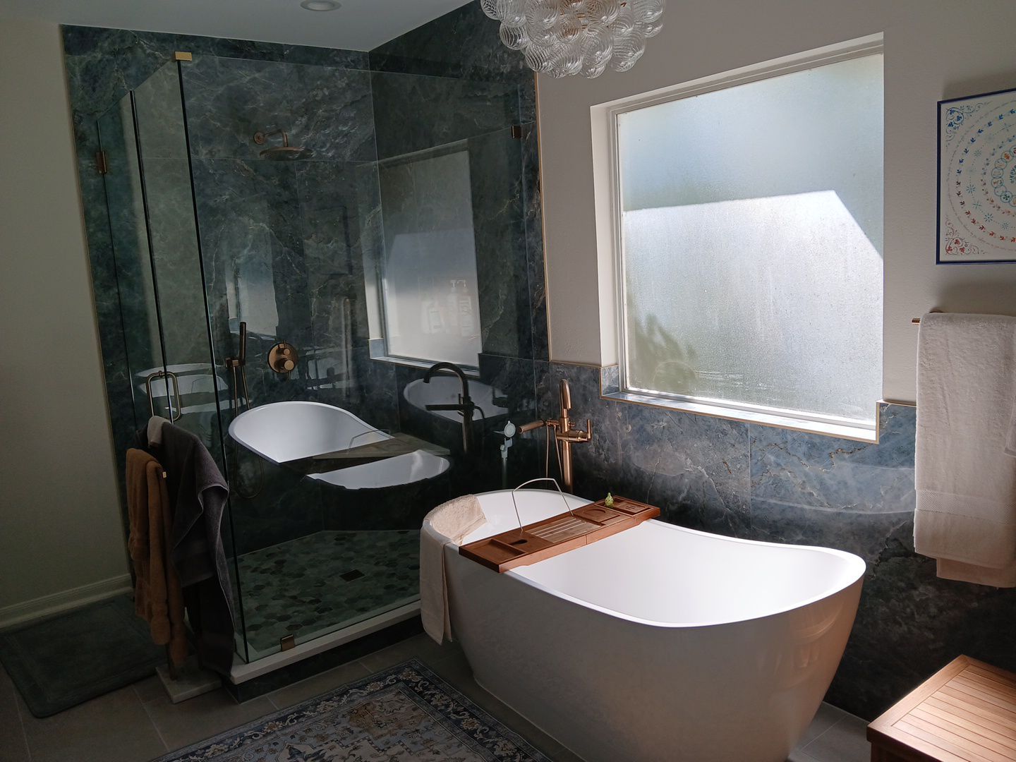 Stone Oak Master Bathroom Remodel with Freestanding Tub & Walk-In Shower by Legacy Bath and Kitchen