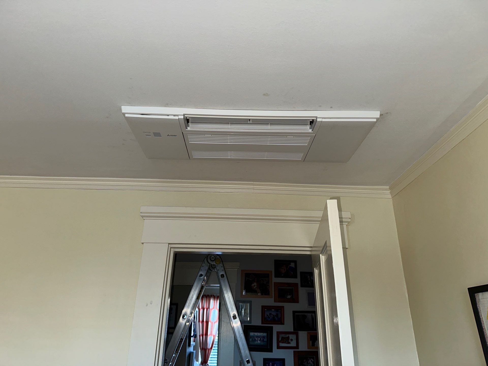 Mitsubishi 6 zone ductless installation  by Ocean State Air Solutions