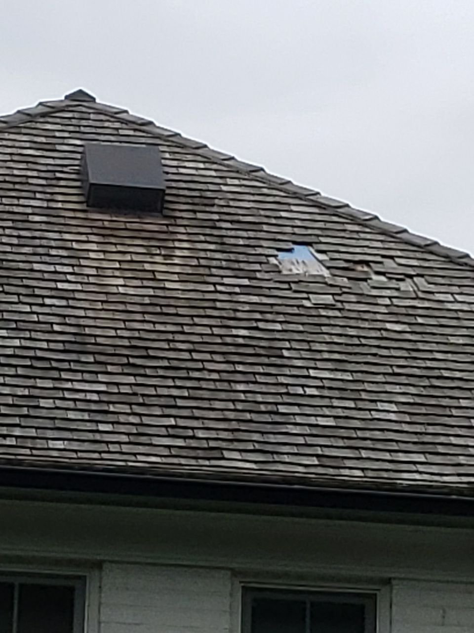 Cedar Shake Roof Replacement with Half Round Copper Gutter Installation  by Custom Installations, Inc.