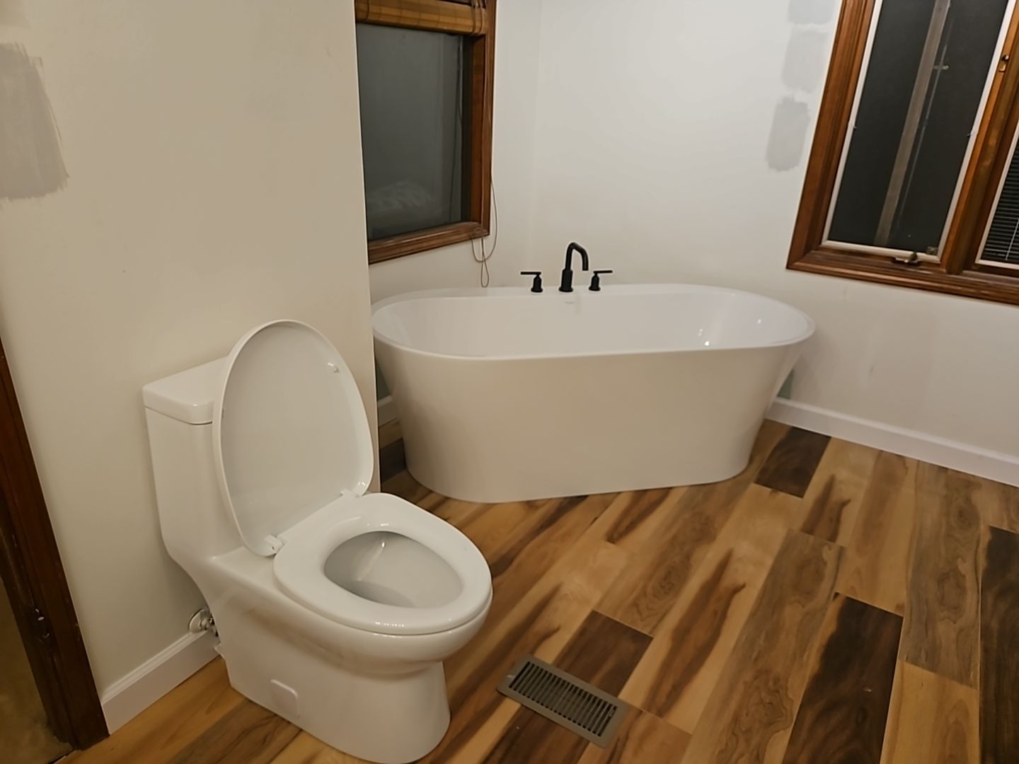 Full Bathroom Remodel, customer painting themselves by The Shower Company
