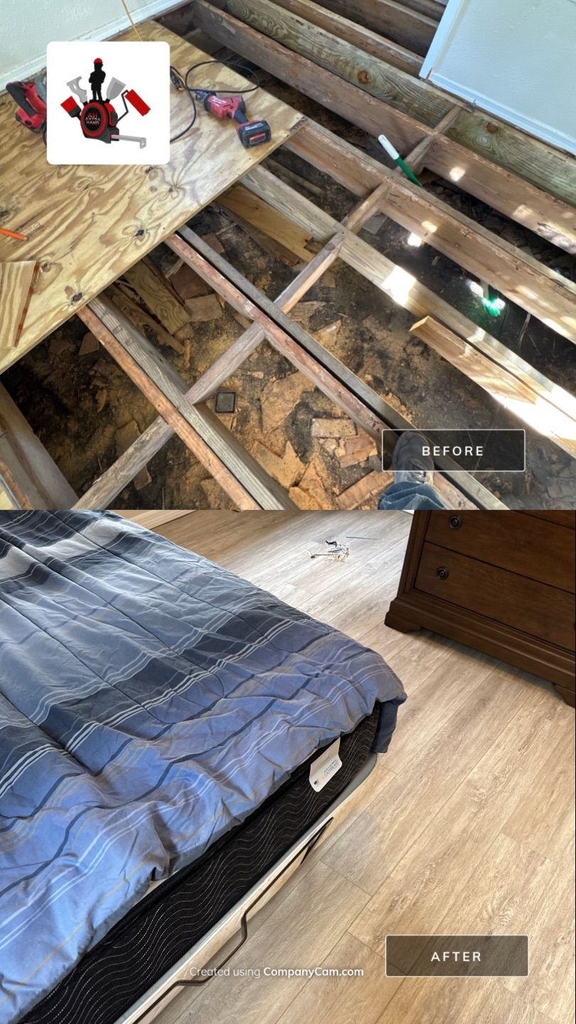 Subfloor Repairs & Flooring Installation by Axtra Hand