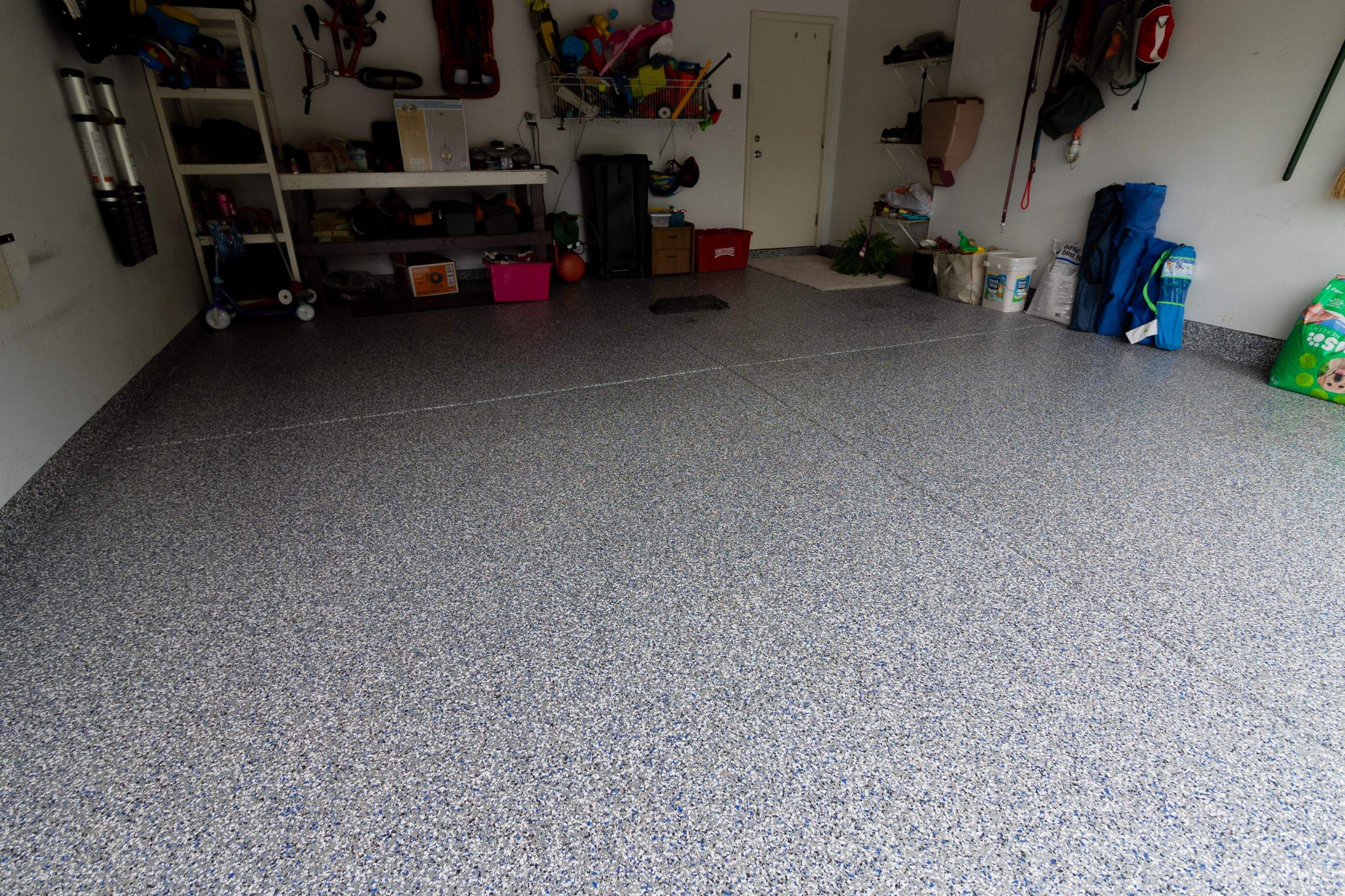 Garage Floor using Galaxy Blue by Your1DayFloor.com