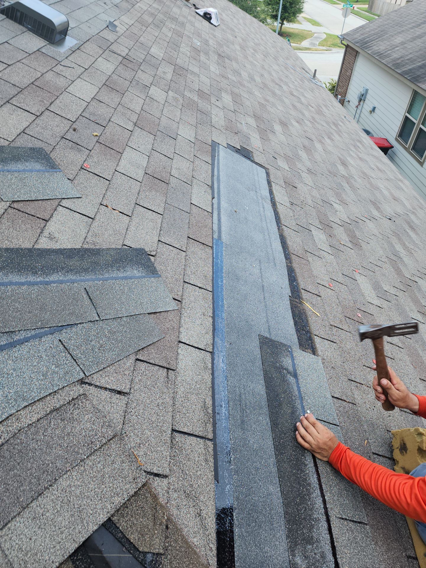 Hail Damage using Owen's Corning Duration (Lifetime) Shingles by Roof Repair Company