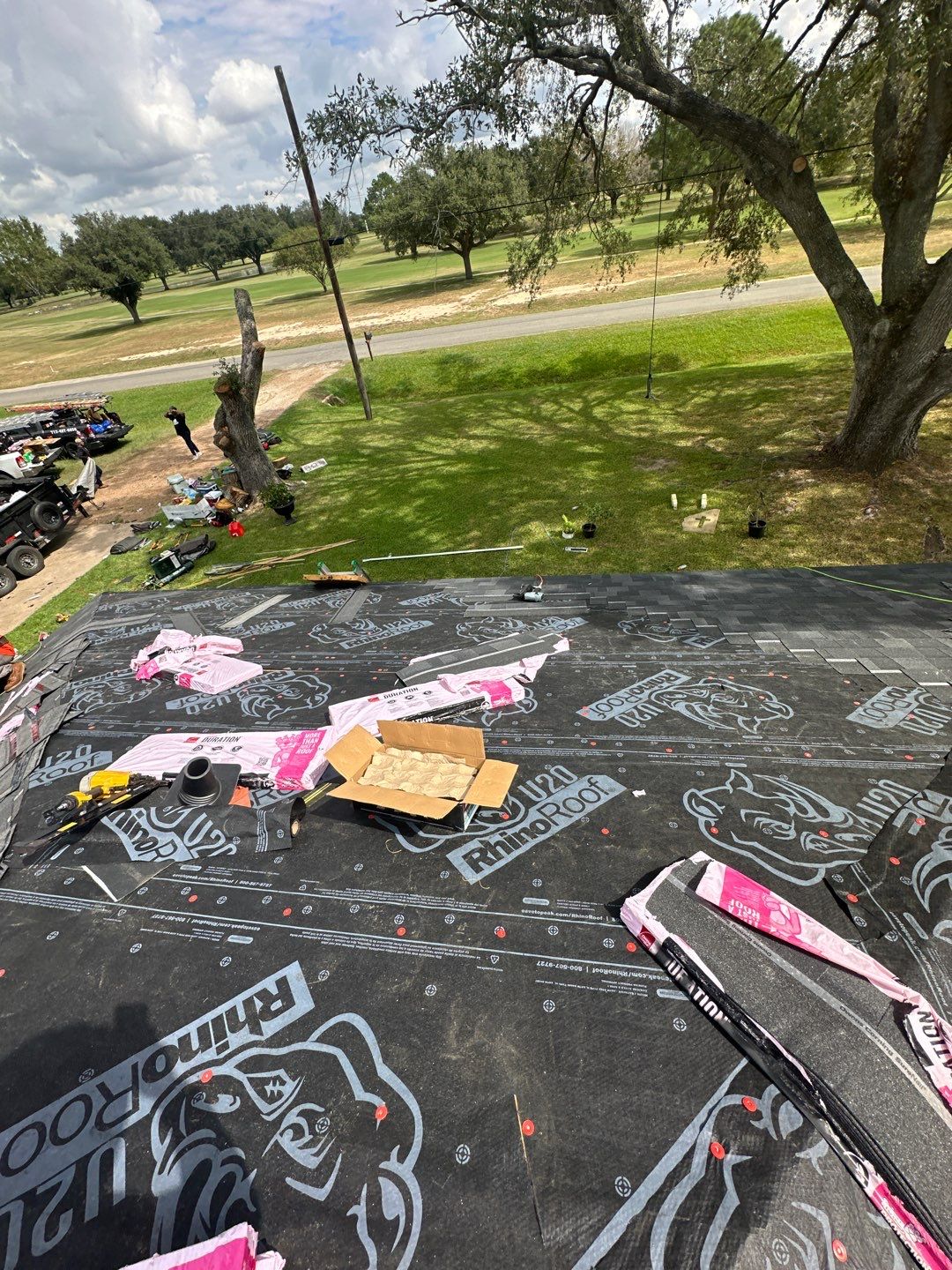 Residential Roofing Installation using Owen's Corning Duration (Lifetime) Shingles by Roof Repair Company