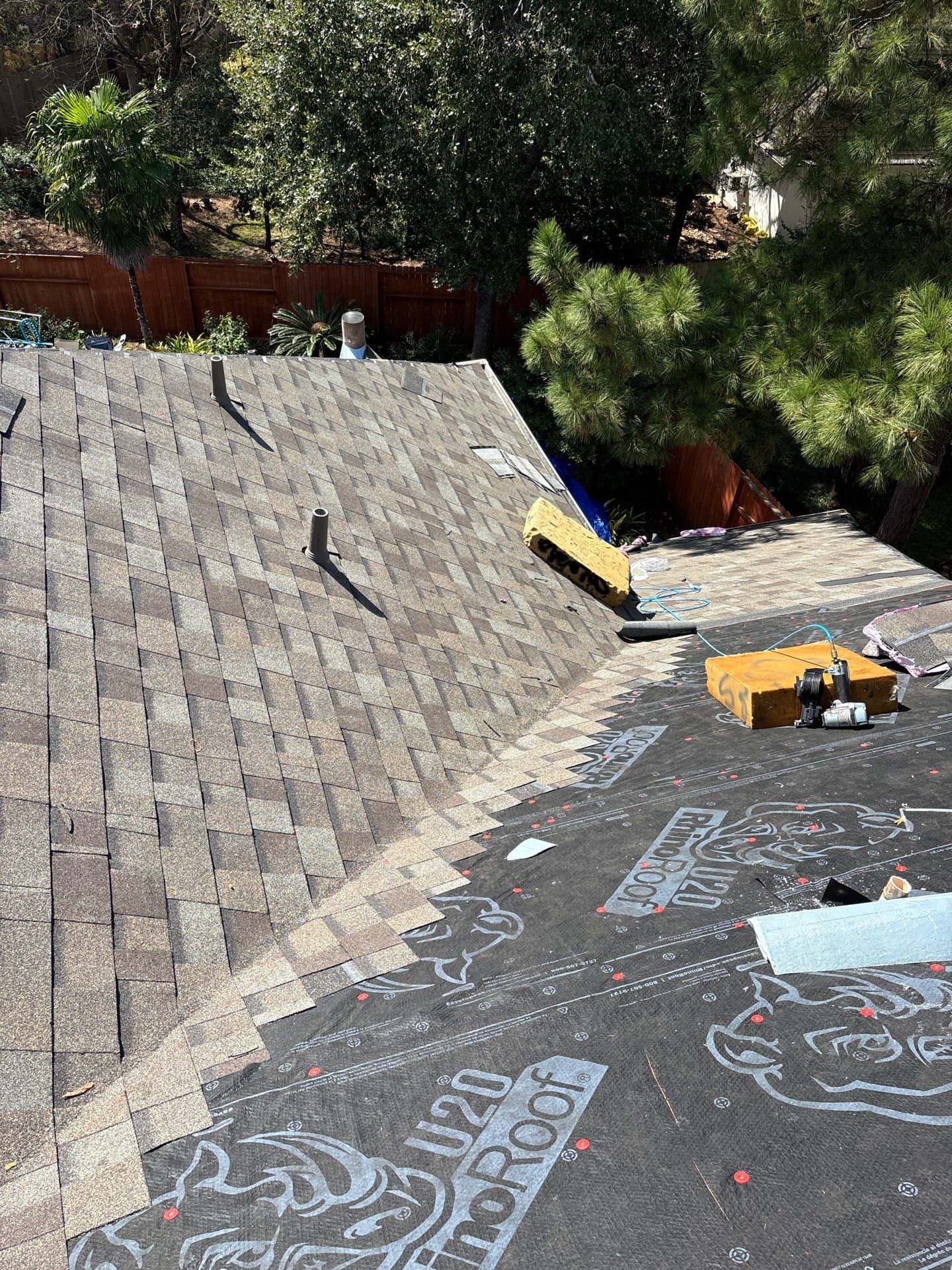 Residential Roofing Installation using Owen's Corning Duration (Lifetime) Shingles by Roof Repair Company