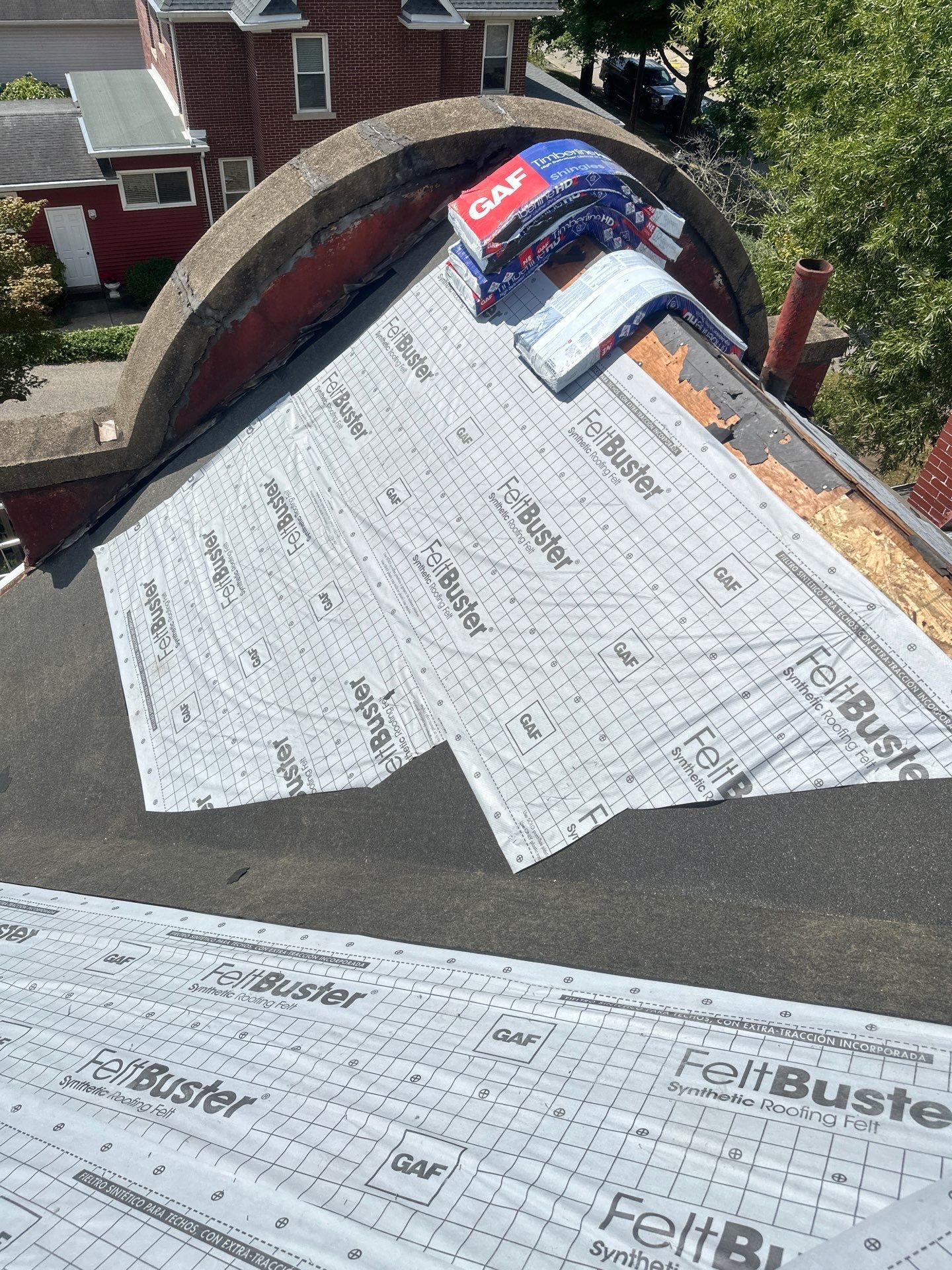 Residential Roofing Installation using GAF Timberline HDZ by Rainstoppers Roofing