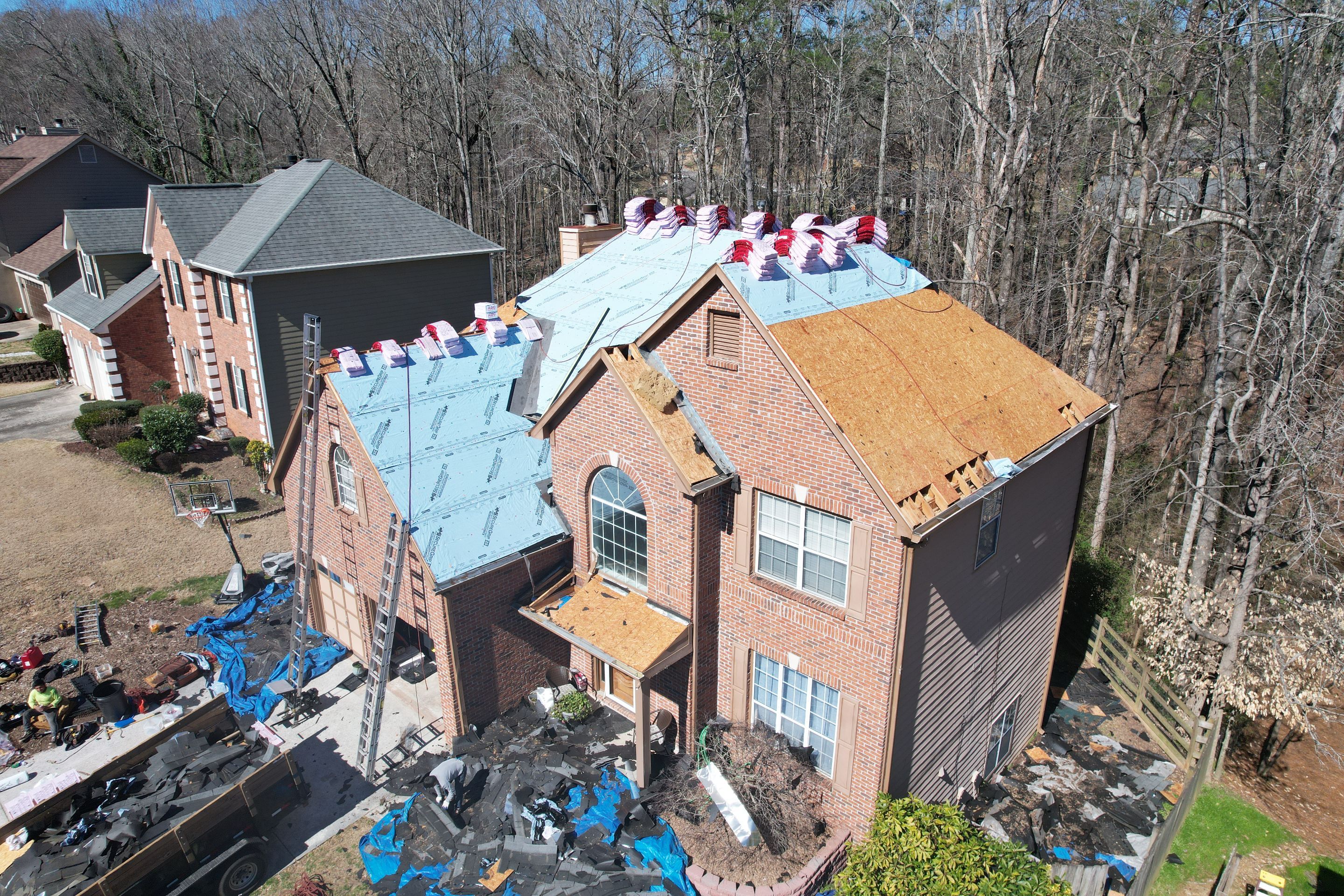Residential Roofing Installation using Owens Corning by Inspector Roofing and Restoration