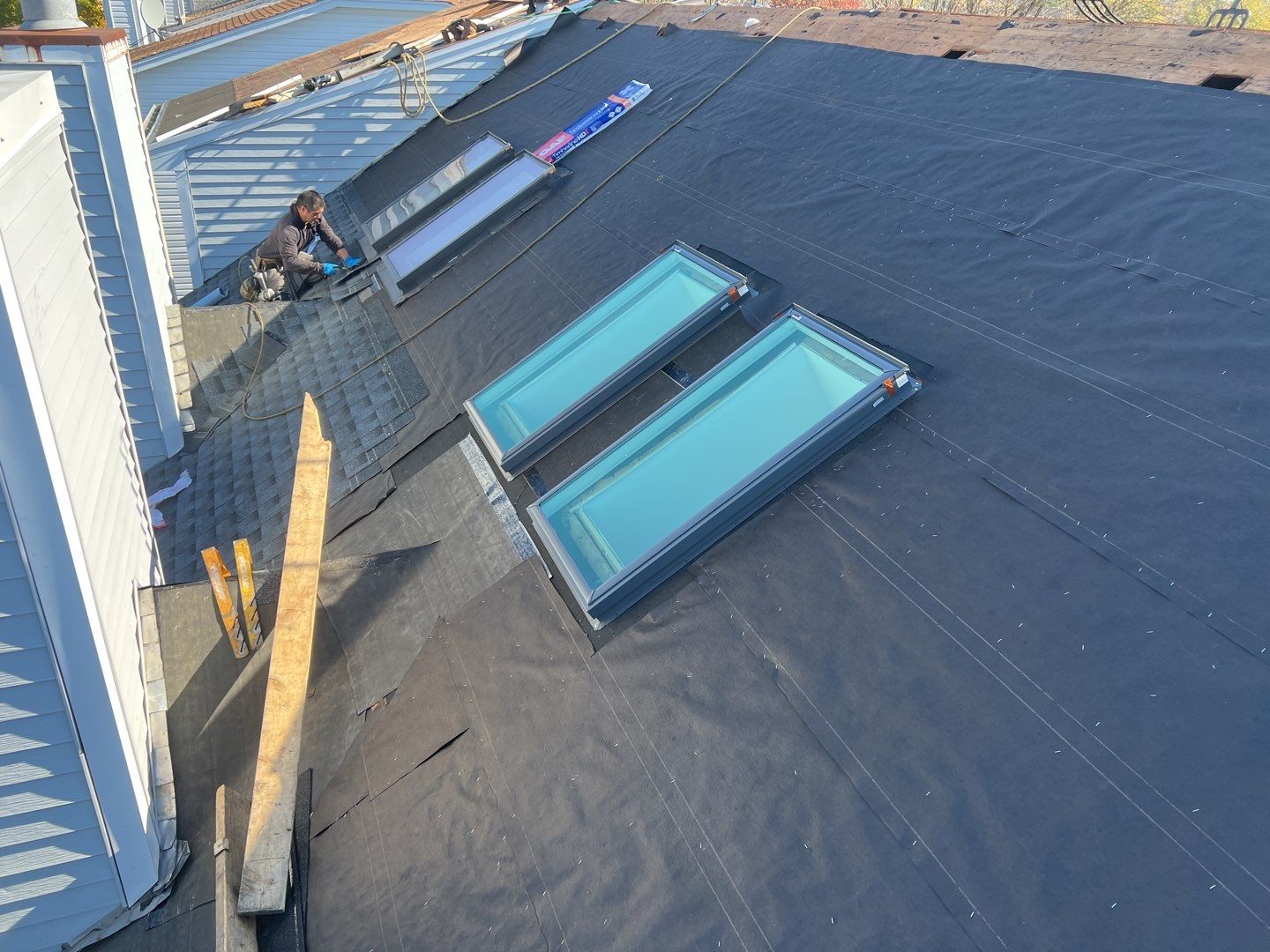 Multi-family unit roof replacement. using GAF Timberline HDZ by Pro Home Services Inc