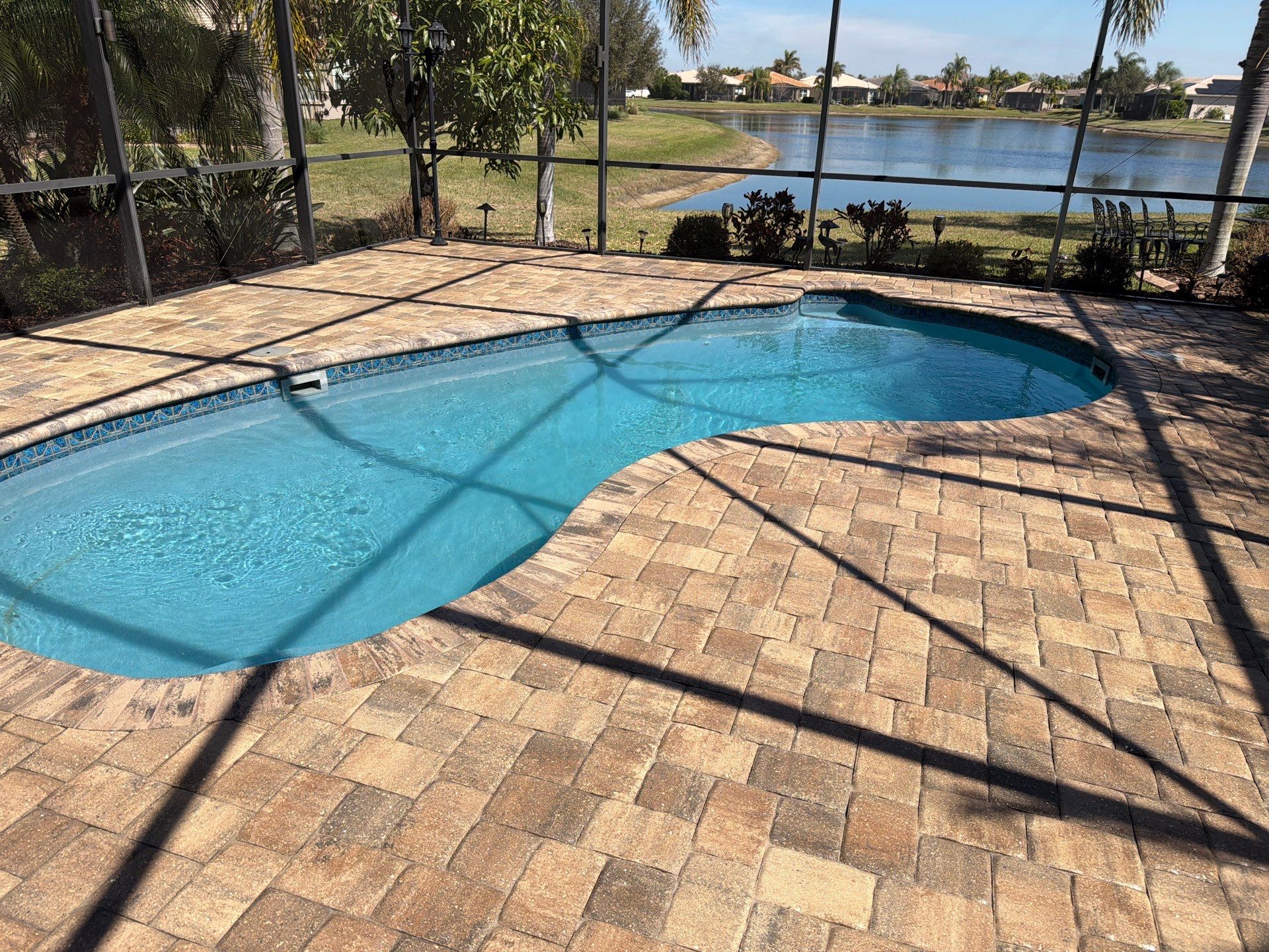 Valencia Lakes Pool Deck Paver Sealing and Restoration by Supreme Paver Experts