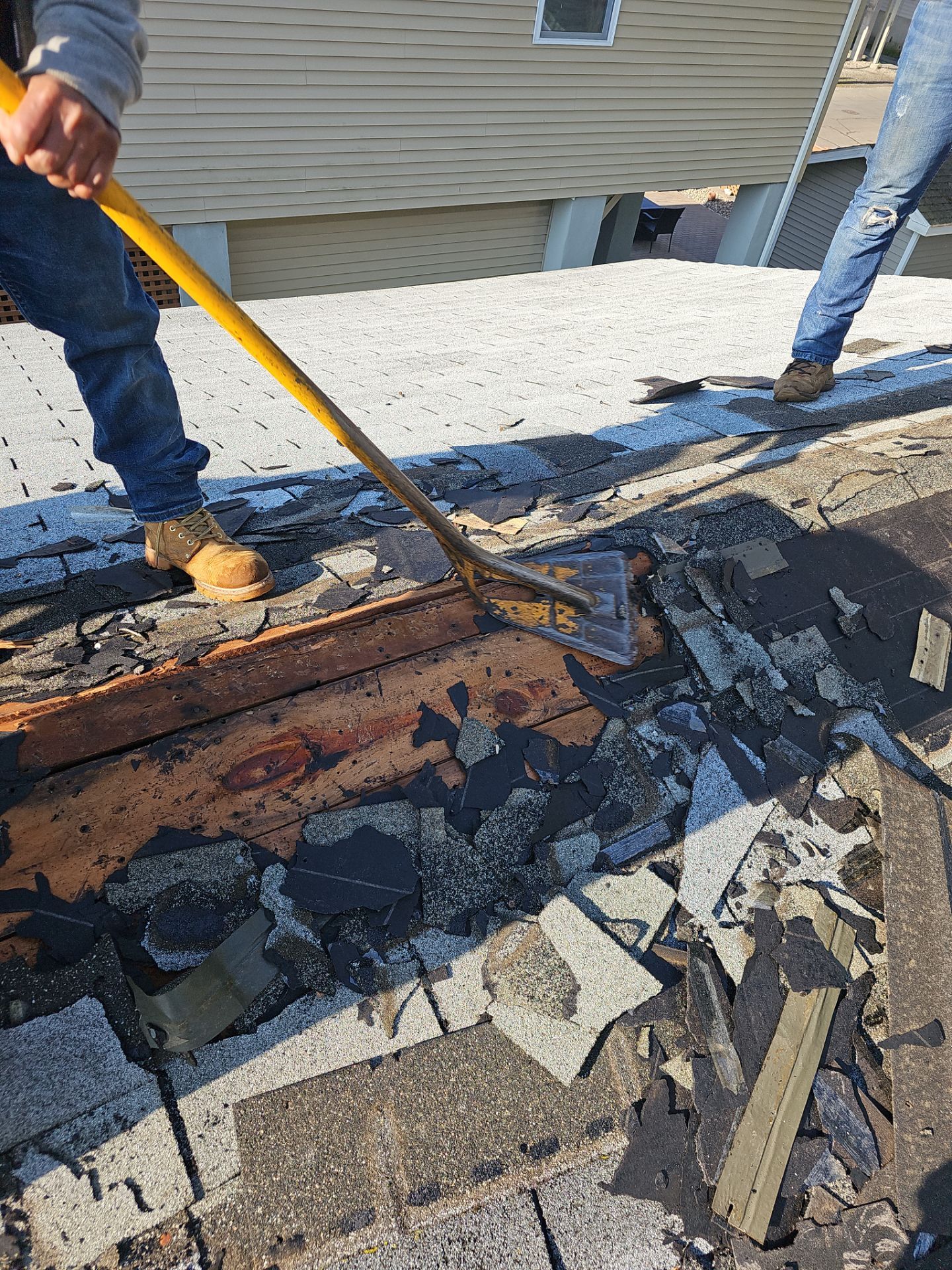 Residential Roofing Installation using Owens Corning Duration Colonial Slate by A Plus Exterior