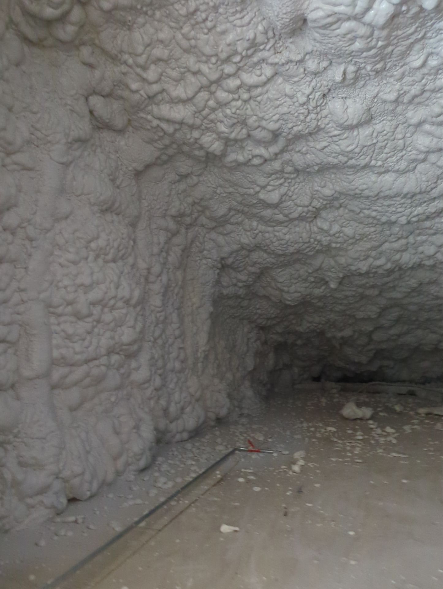 Basement Exterior Walls using Closed Cell Spray Foam by NYS Foam & Energy