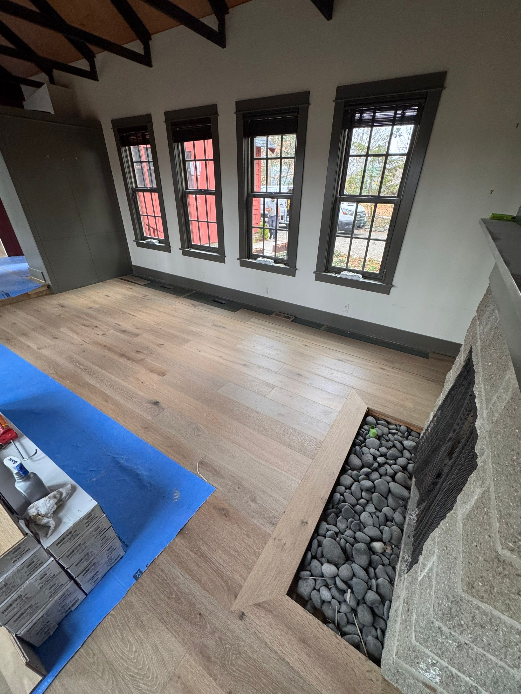 Duchateau Harmattan Hardwood with Matching Treads! by RTBaldwin Hardwood Floors