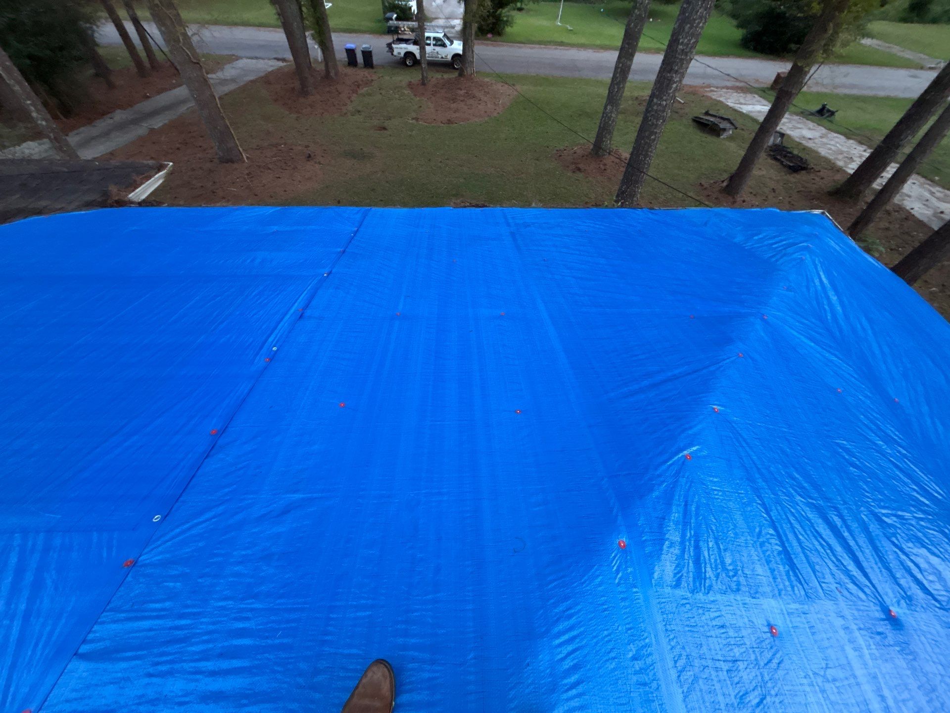 Emergency roof tarping  by Deerfield Roofing LLC