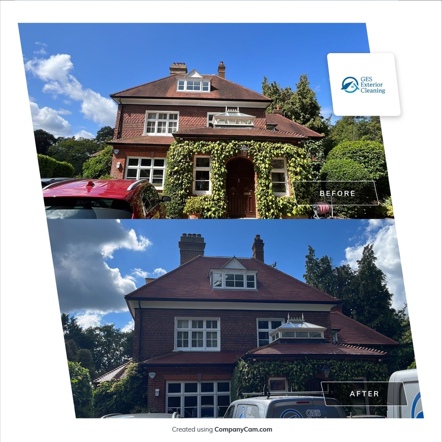 Exterior Clean - Roof - Pool  using Mosmatic FSC and Biocide by Ges Exterior Cleaning ltd