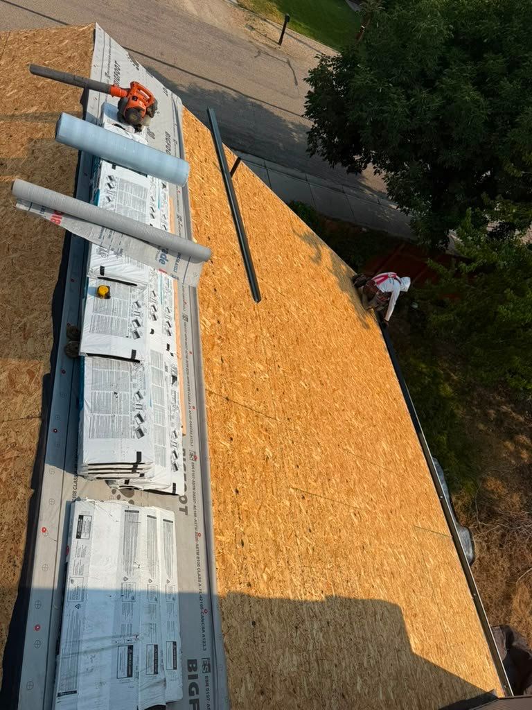 Residential Roof Replacement and Decking Repair in Boise, Idaho by Olive Roofing