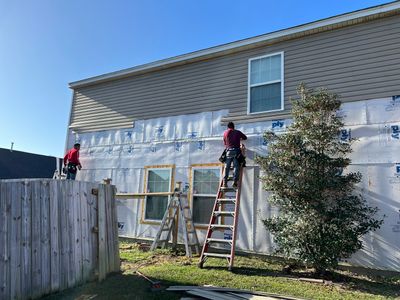 Replaced Wind Damaged Vinyl Siding