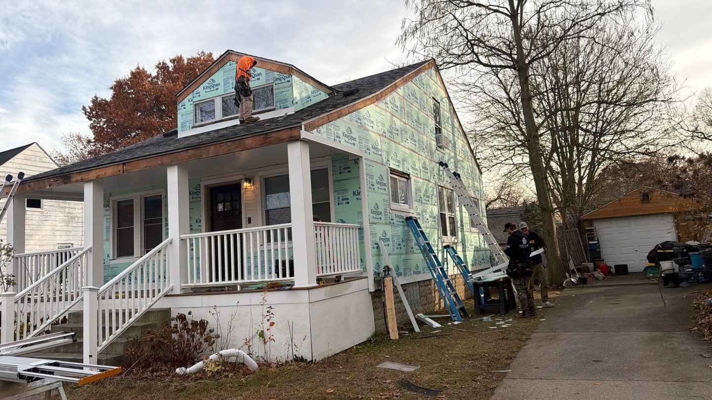 Siding Replacement using Ascend Glacier White by 180 Contractors