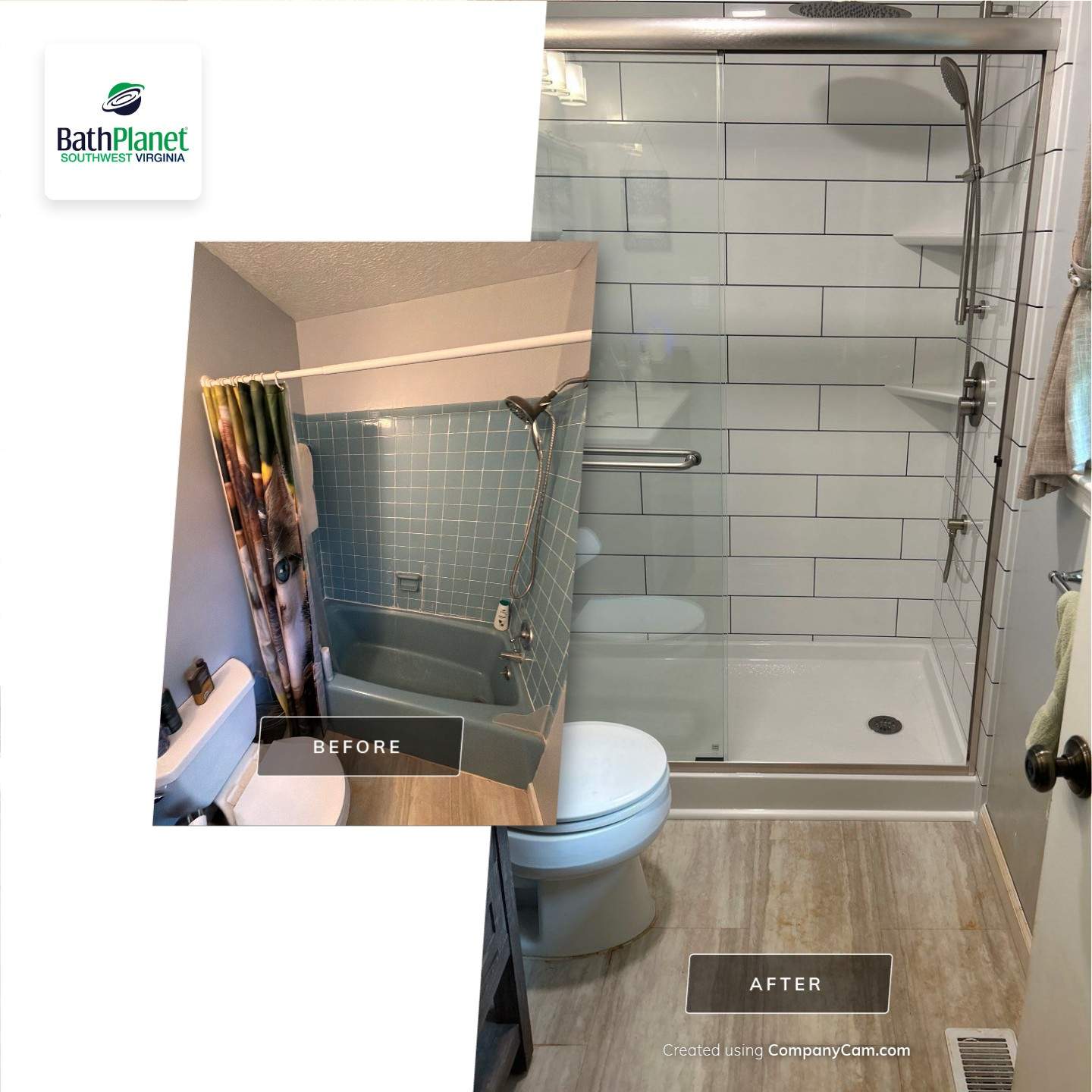 Tub to Shower by BathPlanet SW Virginia