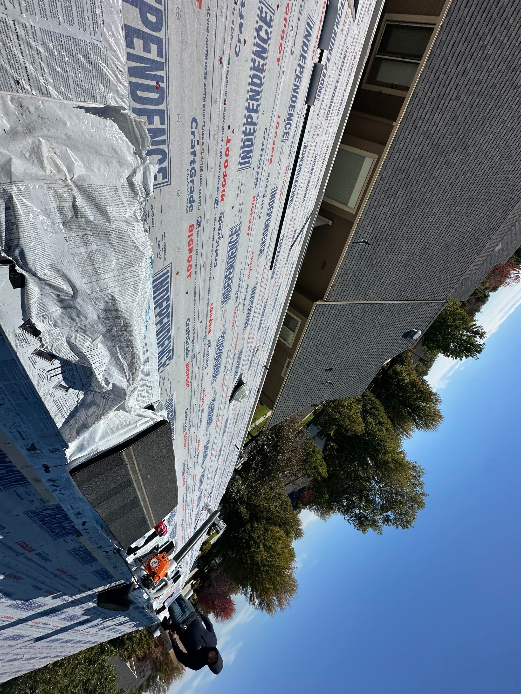 Residential Roof Replacement With Charcoal Architectural Shingles in Meridian by Olive Roofing