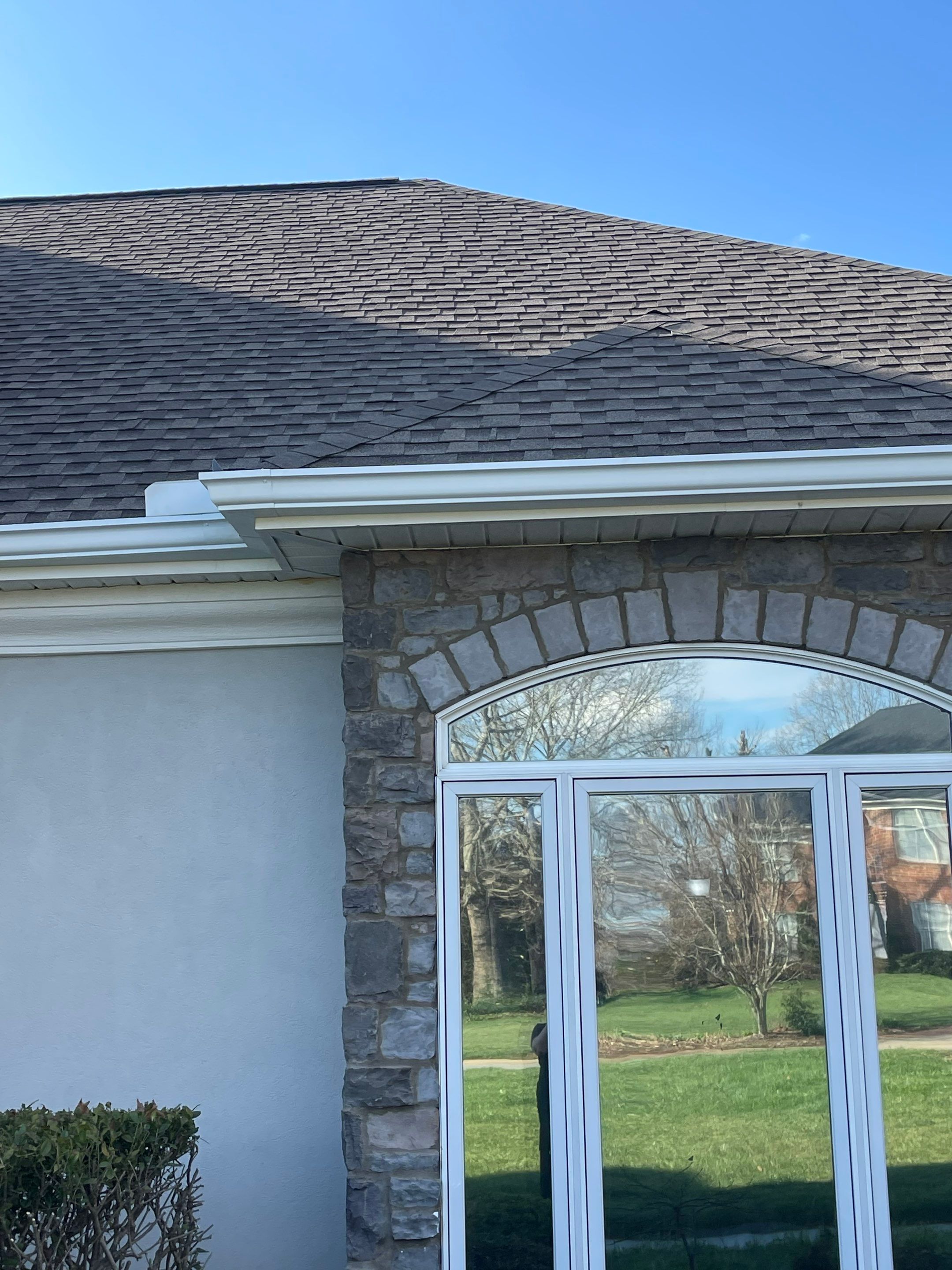 Chimney Trim & New 6" Seamless Gutters by Peak 2 Peak Services LLC