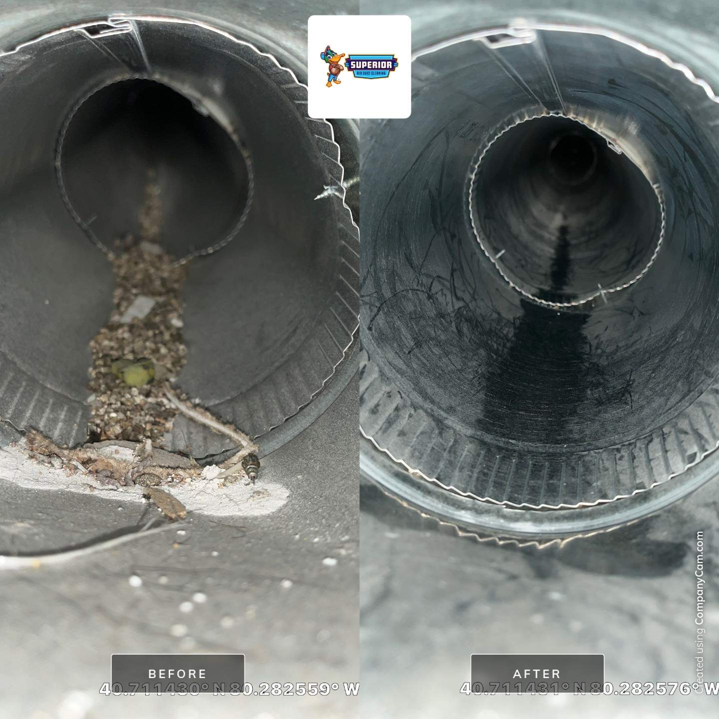Air Duct Cleaning With a Vacuum Truck in Rochester, PA by Superior Air Duct Cleaning
