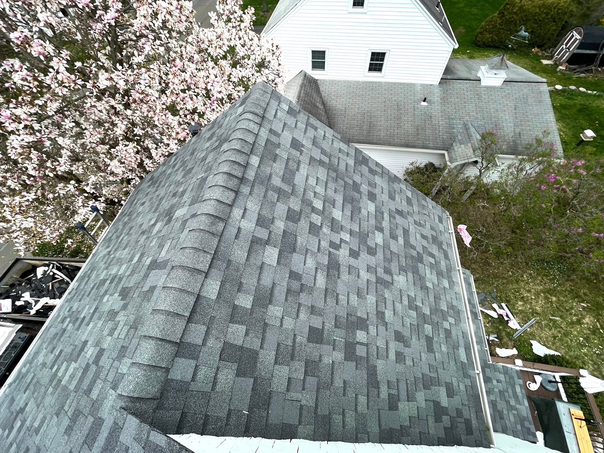 Residential Roofing Installation using Owens Corning TruDefinition Duration AR - Estate Gray by A Plus Exterior