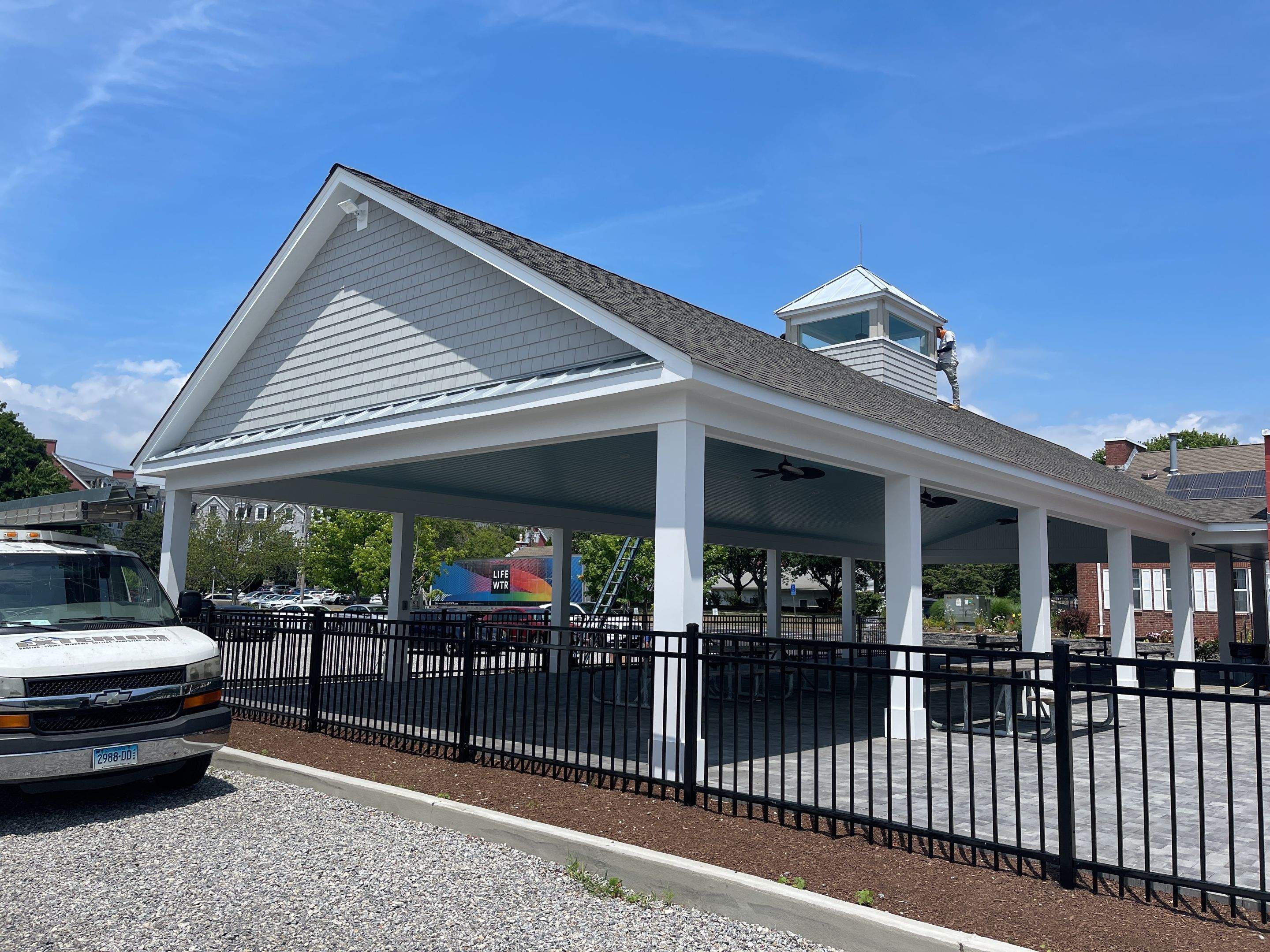 Gutter Installation using Galvanized steel 6" K Style by A Plus Exterior