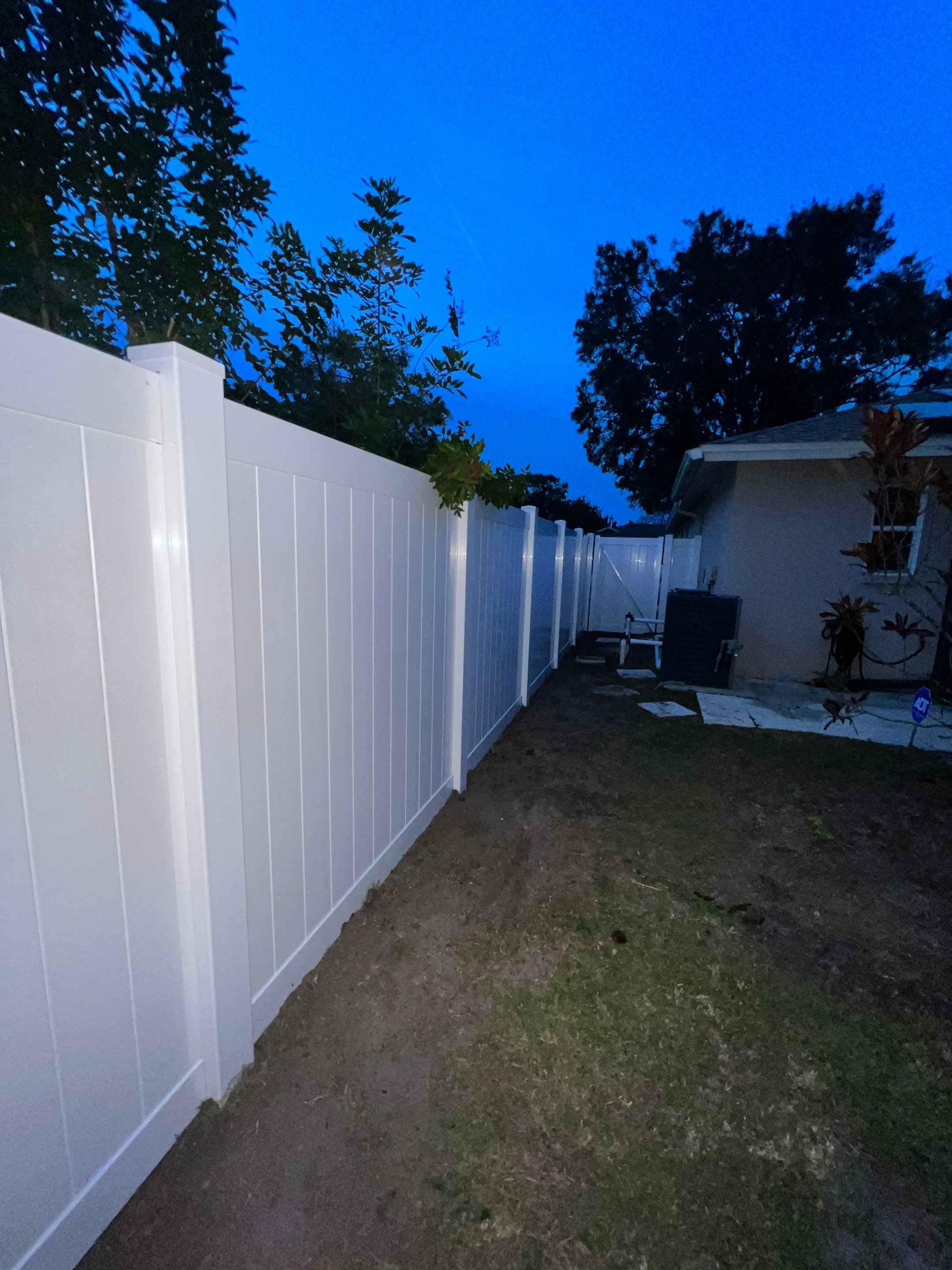 Vinyl Fence Installation using Open Picket Style Fence by Asap fence and gates, LLC
