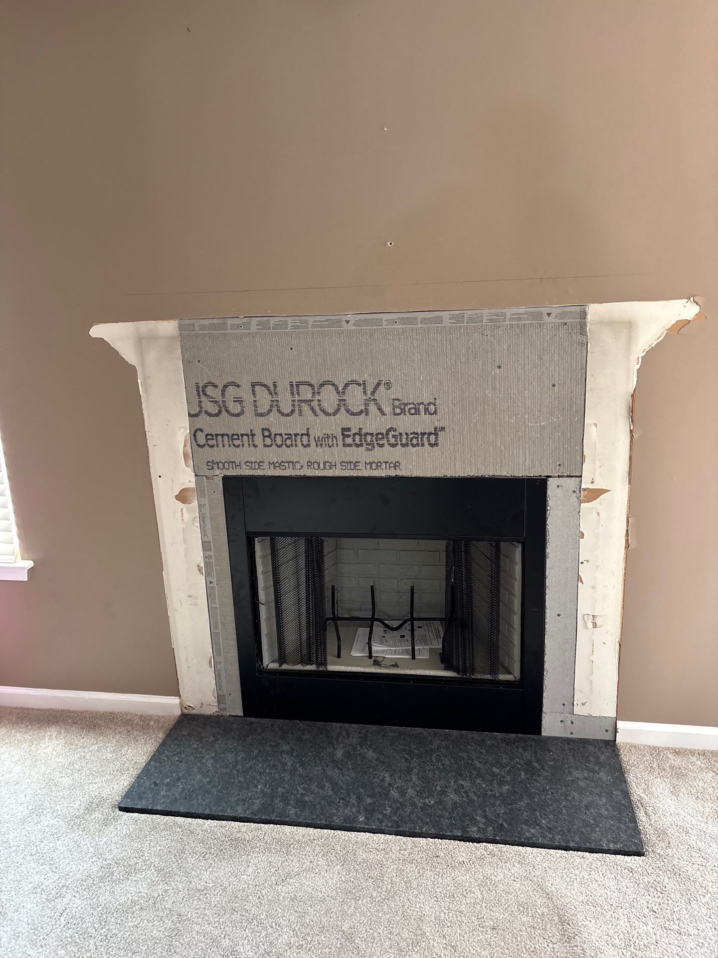 Wood Burning Prefab Fireplace Replacement - Virginia Beach, VA by Premier Chimney and Roofing