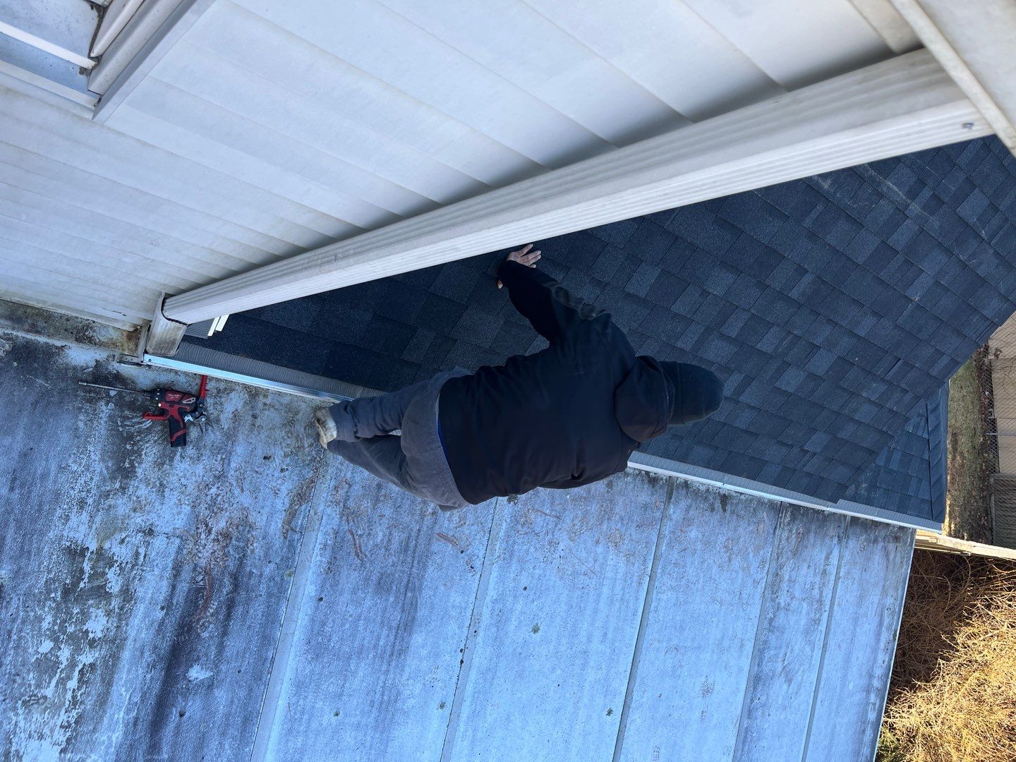 Fence Installation using Privacy Vinyl Fence by A Plus Exterior