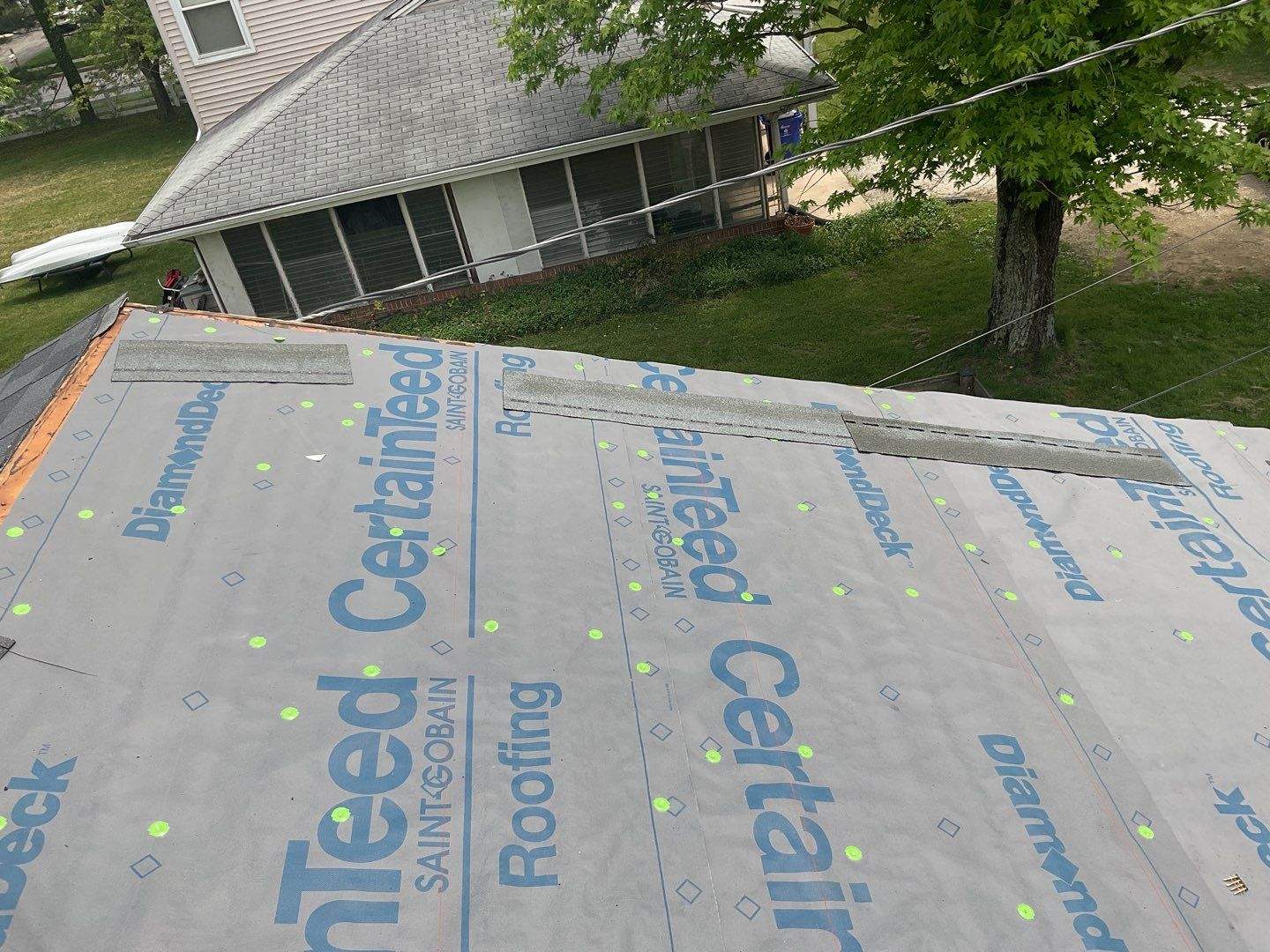 Residential Roofing Installation using CertainTeed Shingles by Alpha Design Services