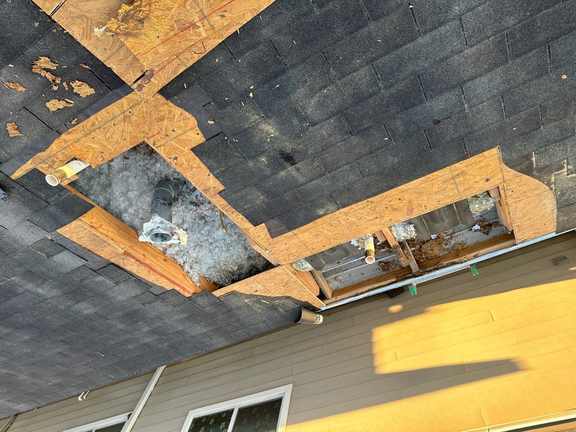Hail Damage using Owen's Corning Duration (Lifetime) Shingles by Roof Repair Company