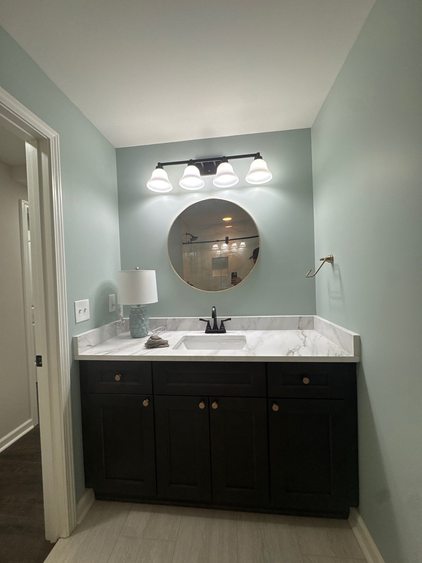Full Basement Remodel in Powder Springs Featuring Custom Kitchenette by Swift Home Renovations