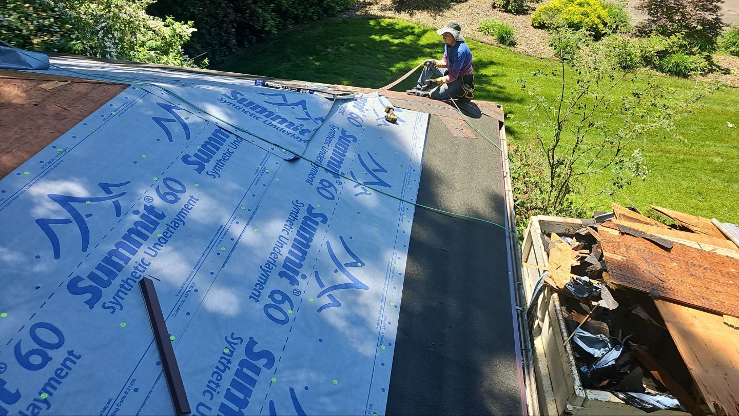 Atlas Pinnacle, Color, Burnt Hickory, Drip Edge, Color, Royal Brown by Eagle Eye Roofing