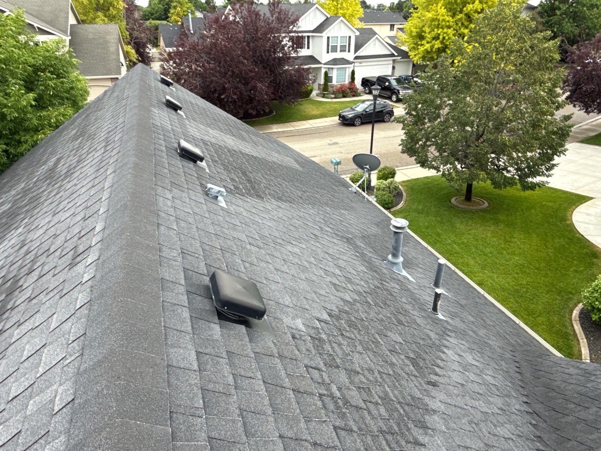 Residential Asphalt Shingle Roof Replacement in Meridian, Idaho by Olive Roofing