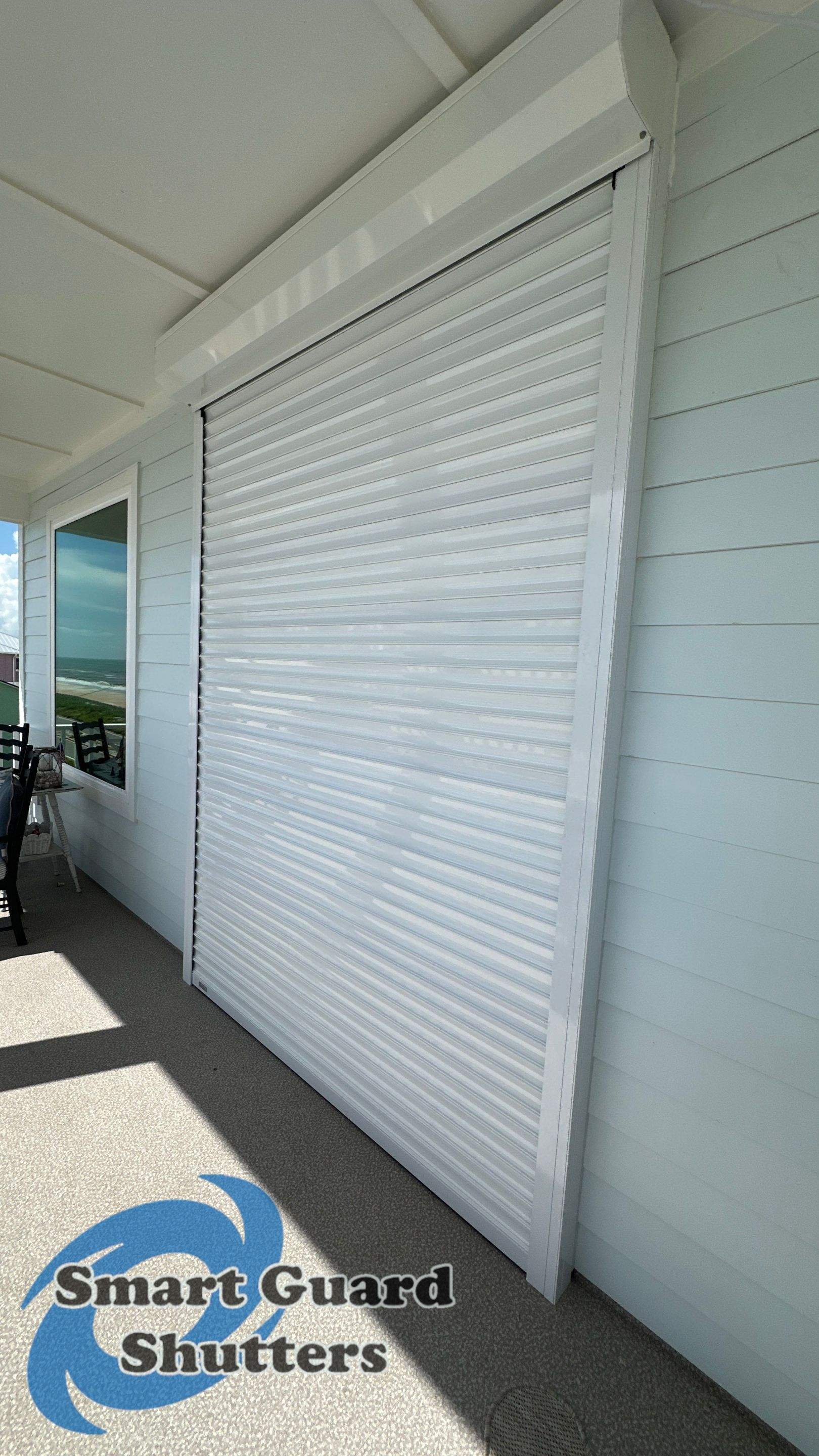 Hurricane Protection in White by Smart Guard Shutters