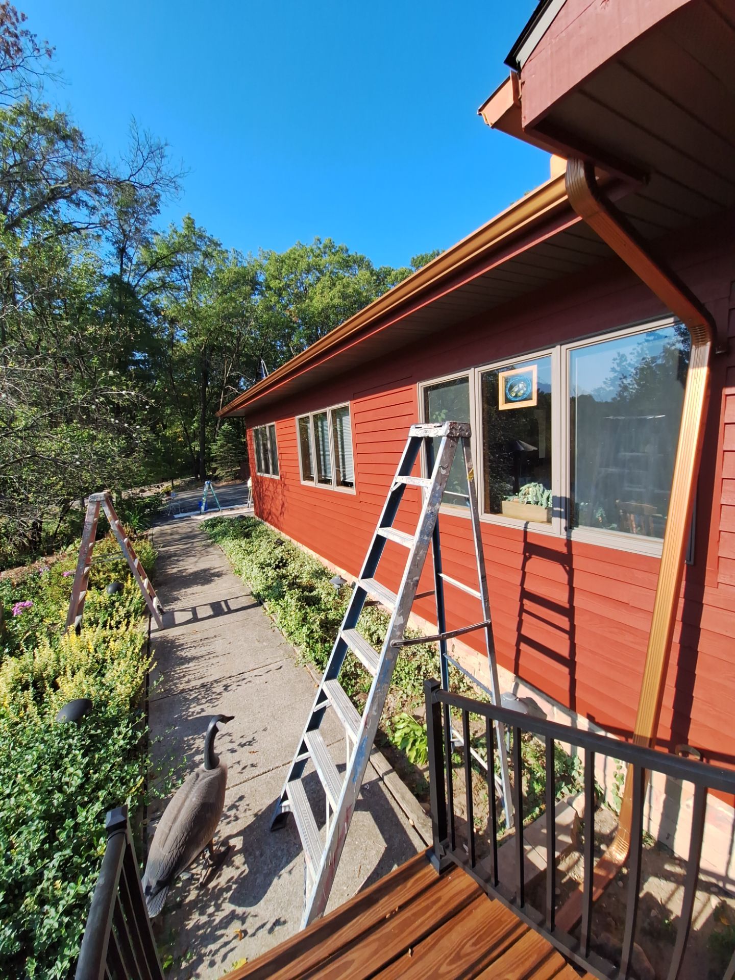 Color update with exterior staining and painting by Gordon Painting
