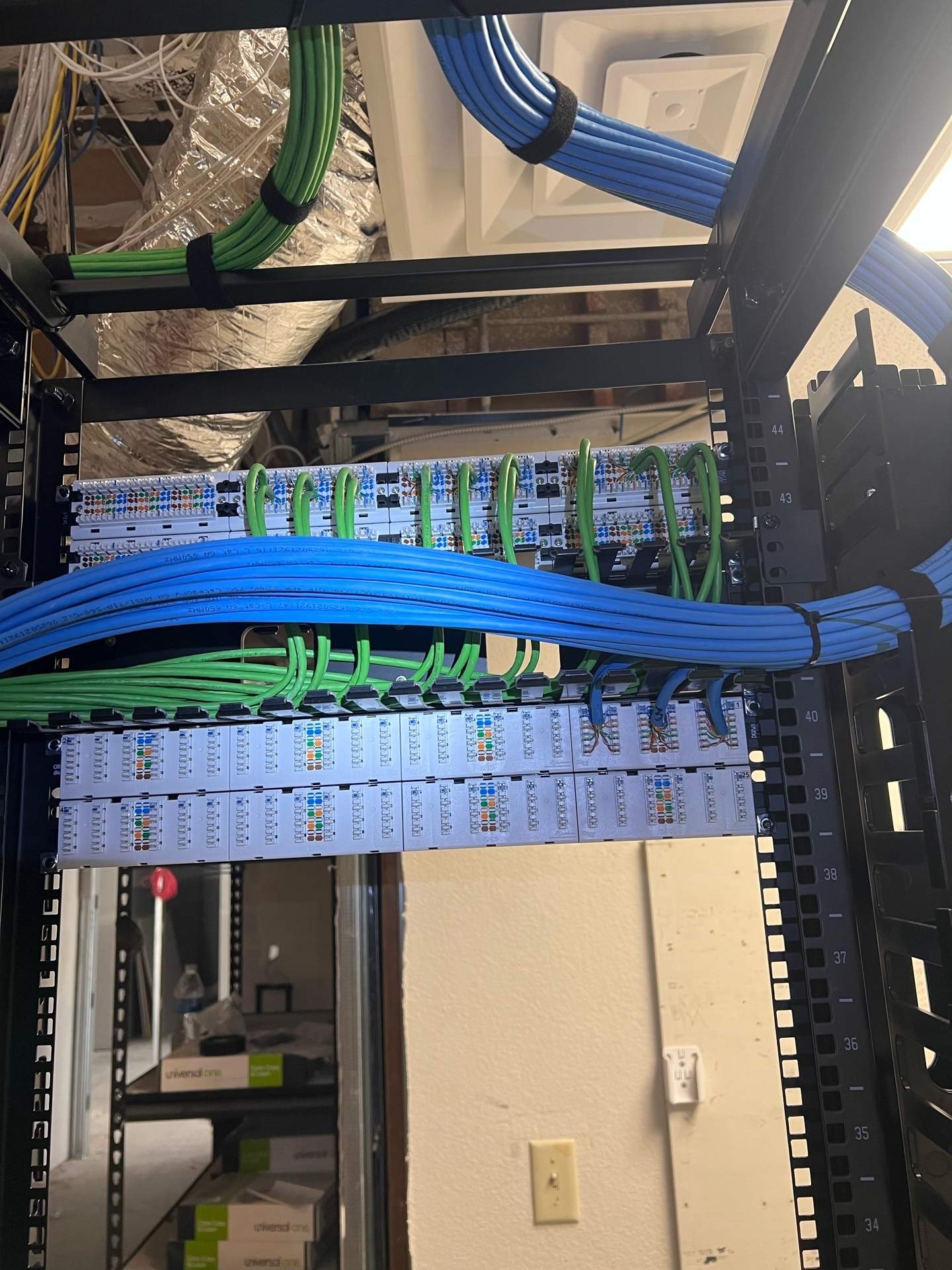 Cat6A Cabling Project in Carlsbad by Ring and Ping Inc.