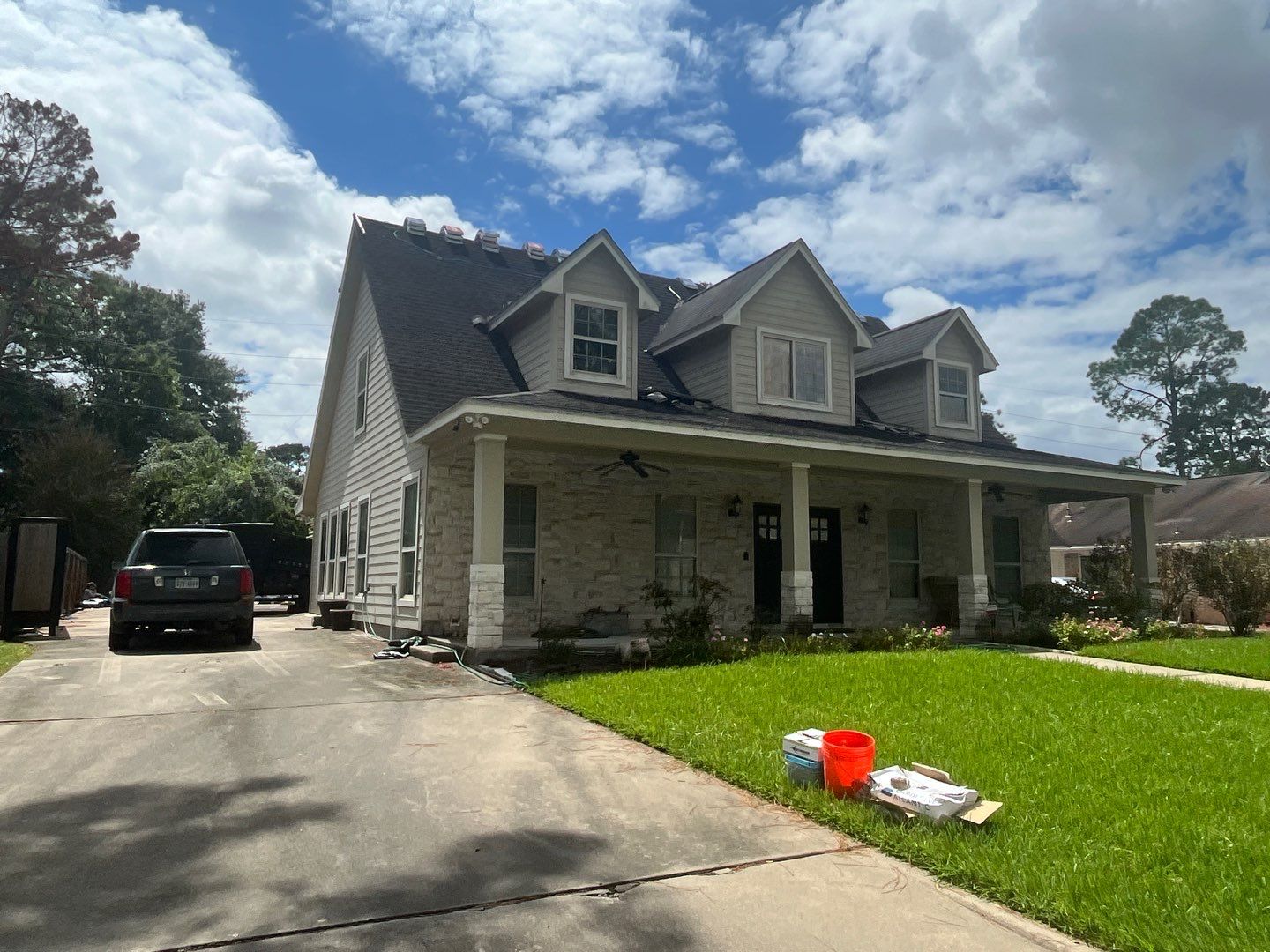 Residential Roof Replacement using GAF HDZ - Charcoal shingles by Elite Roofing LLC