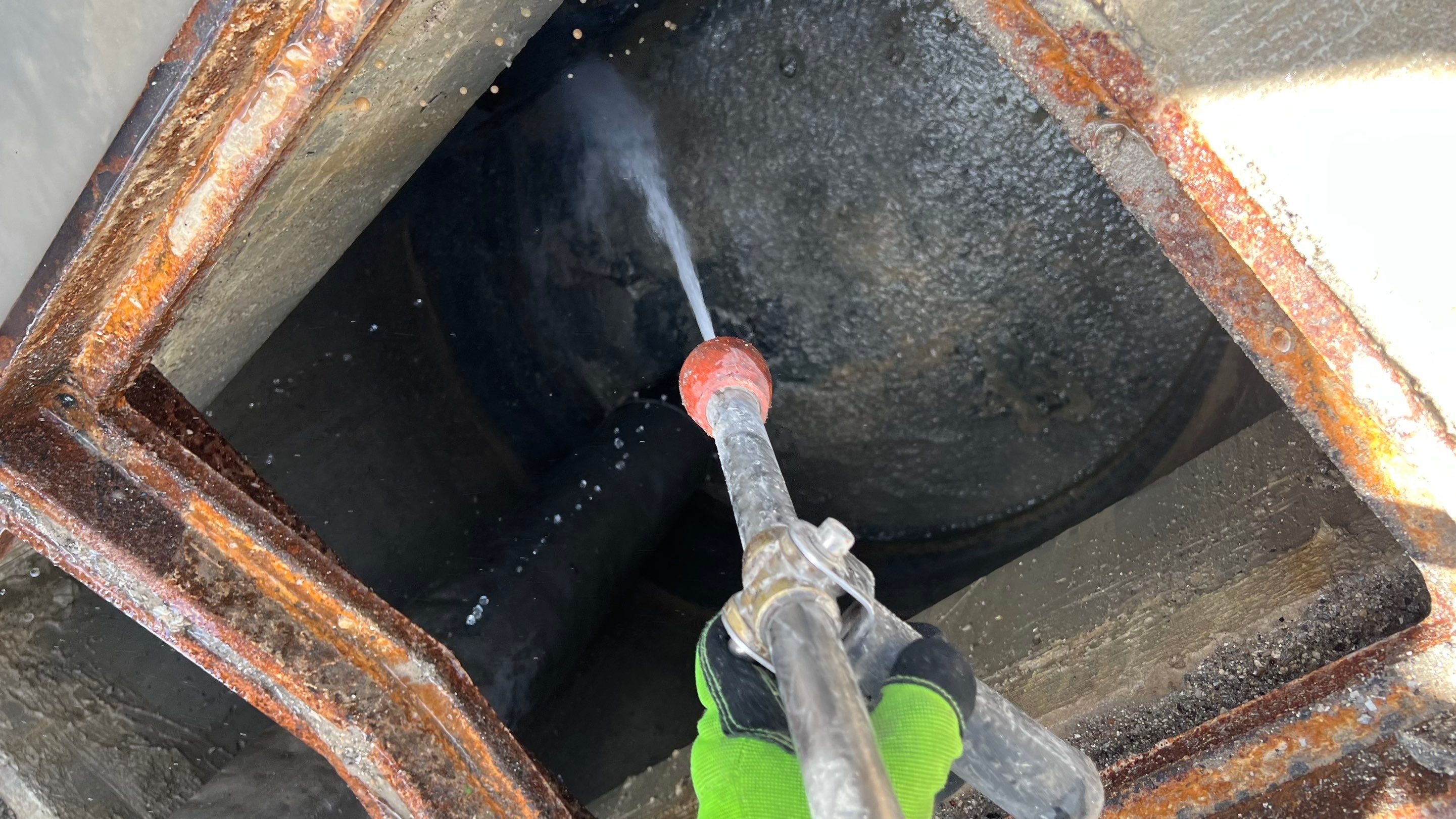 New Construction Storm Drain System Cleaning by APS Power & Water