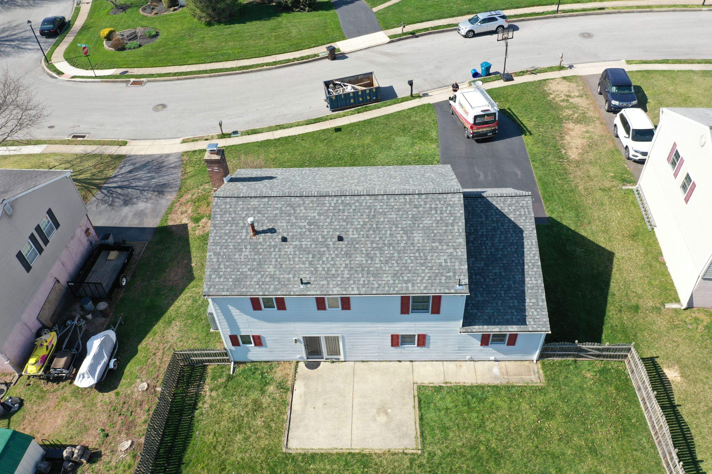 Roofing Installation using CertainTeed Landmark Pro - Max Def Colonial Slate by Storm Guard of Ches-Mont PA