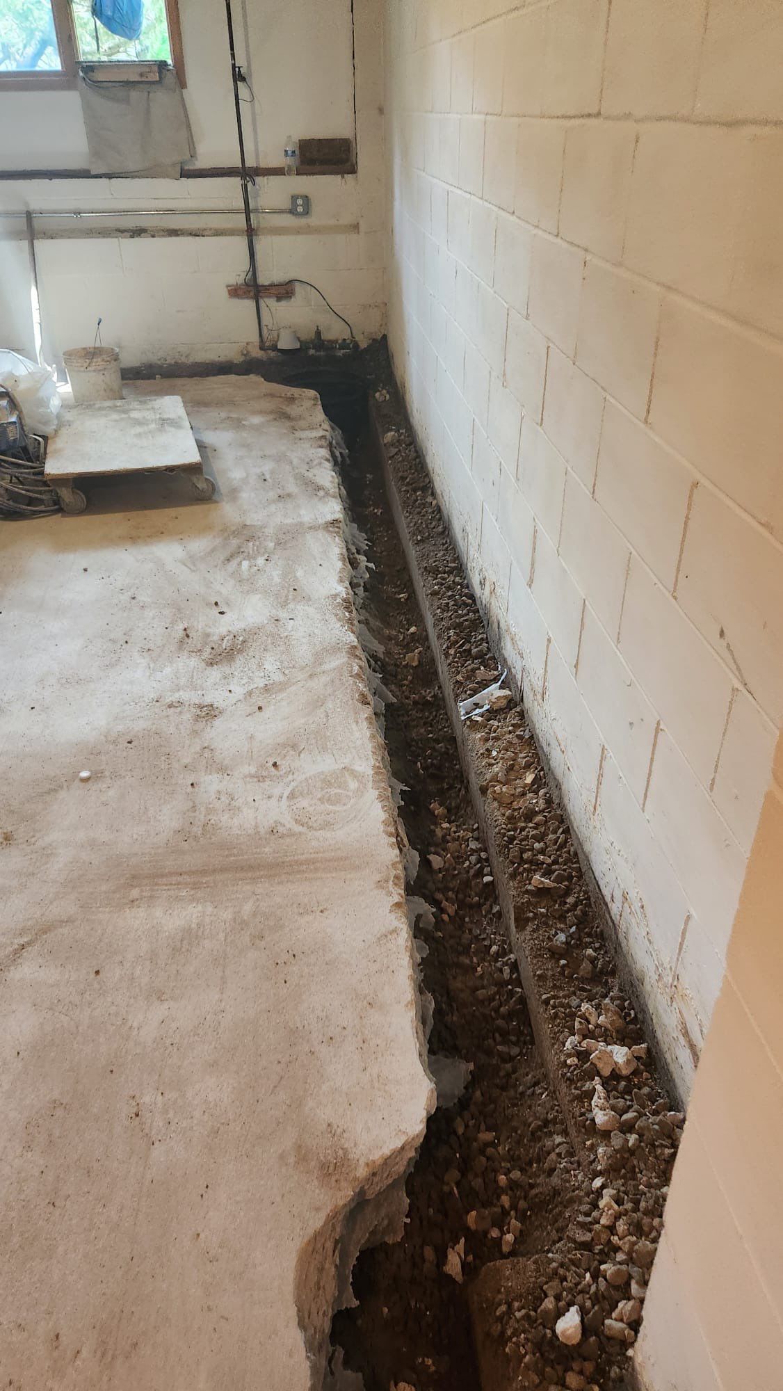 Interior French Drain in Mountain Lakes, NJ by Pure Service Pro, LLC 