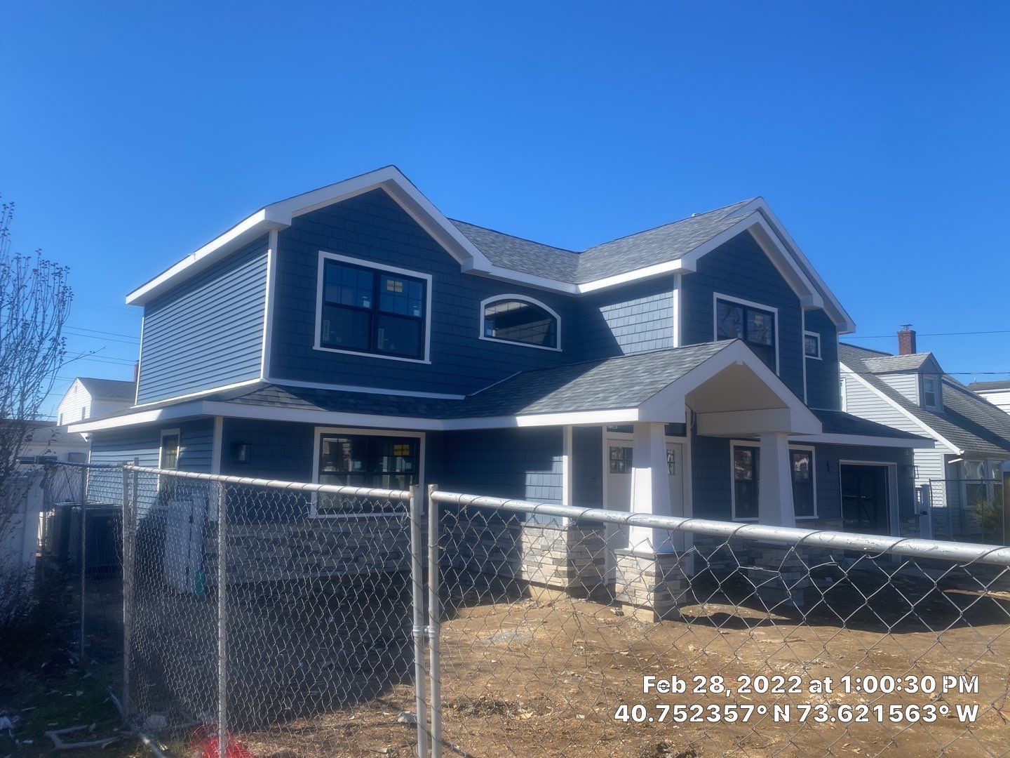 Full House Installation 5" white seamless gutters 2x3 leaders by Above All Gutters 