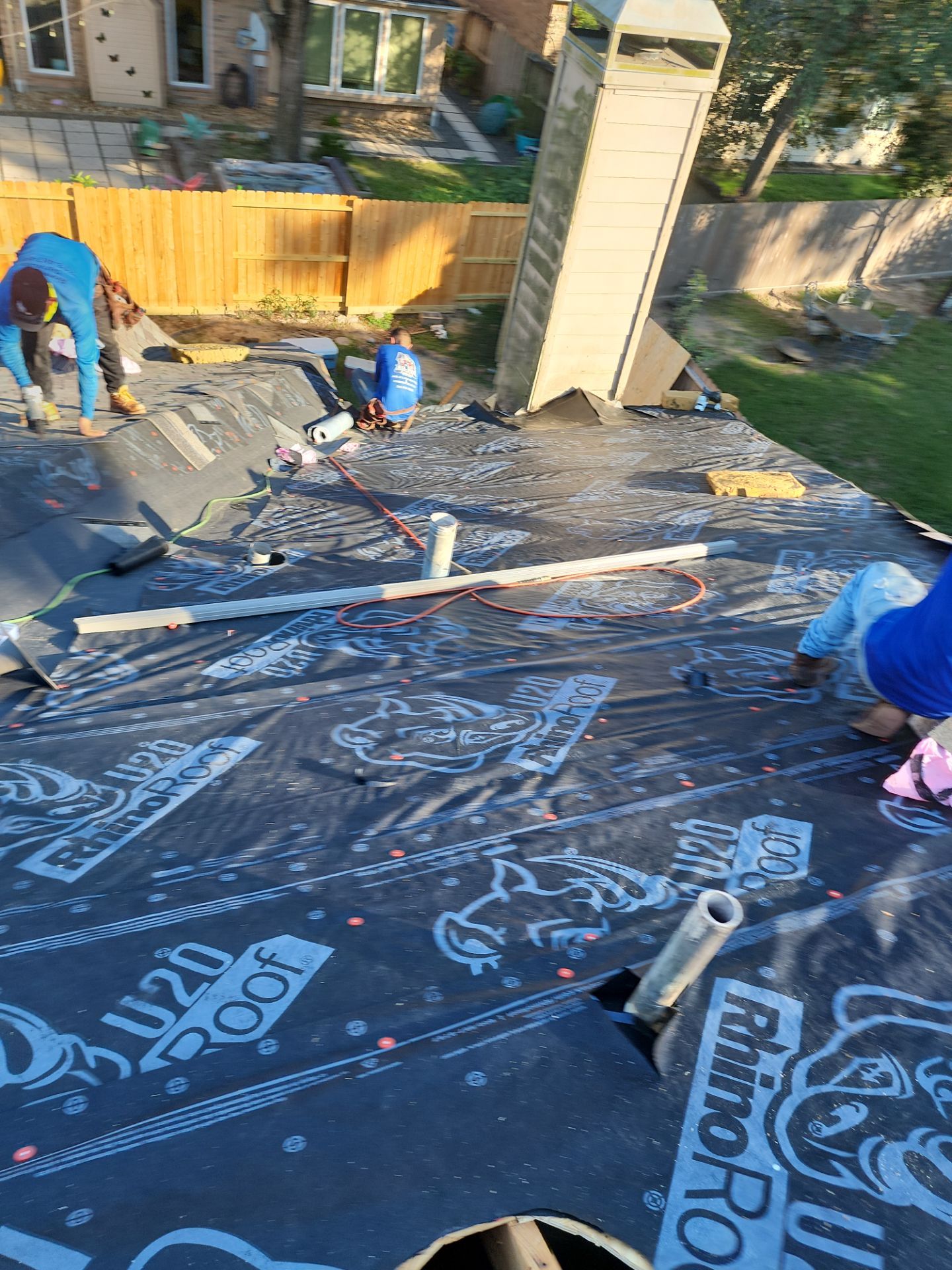 Residential Roofing Installation using Owen's Corning Duration (Lifetime) Shingles by Roof Repair Company