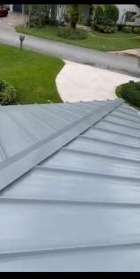 24ga 1.5" Mechanical seam Dove Gray  by Total Roofing System The Metal Roof Experts