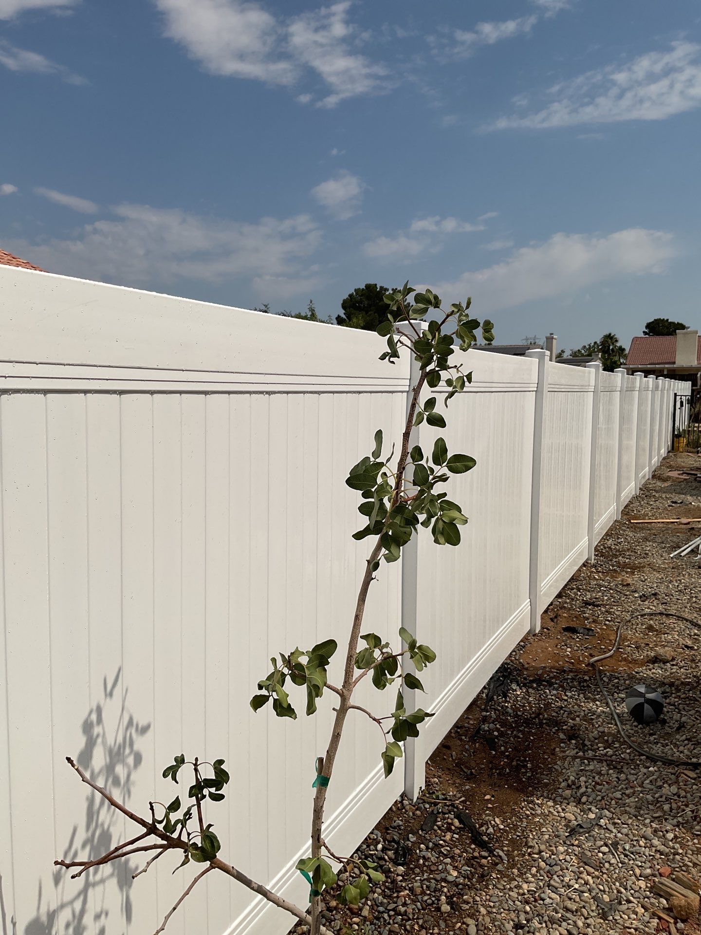 Fence Installation using Vinyl by Fence Guys Inc. 