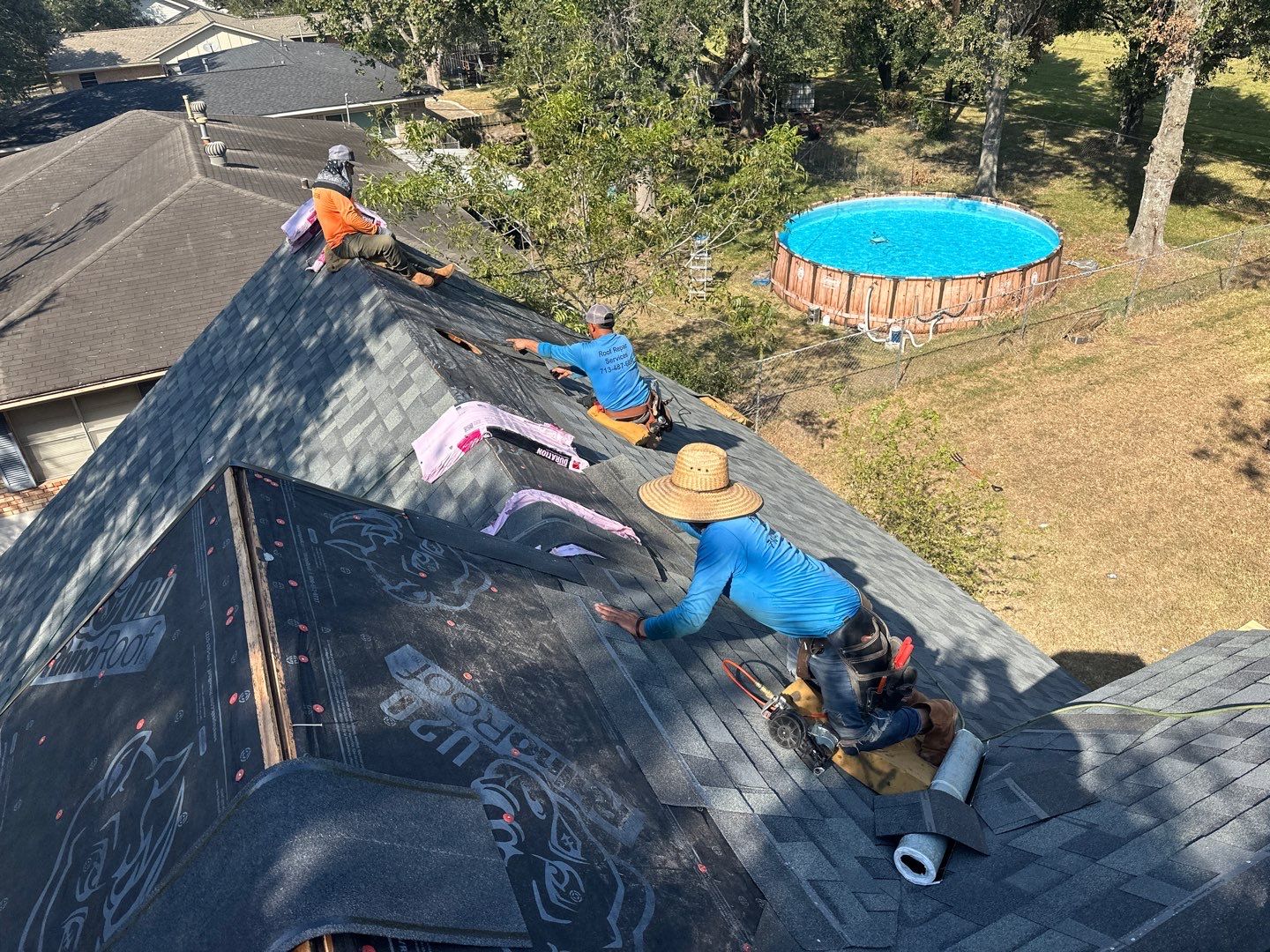 Residential Roofing Repair using Owen's Corning Duration (Lifetime) Shingles by Roof Repair Company