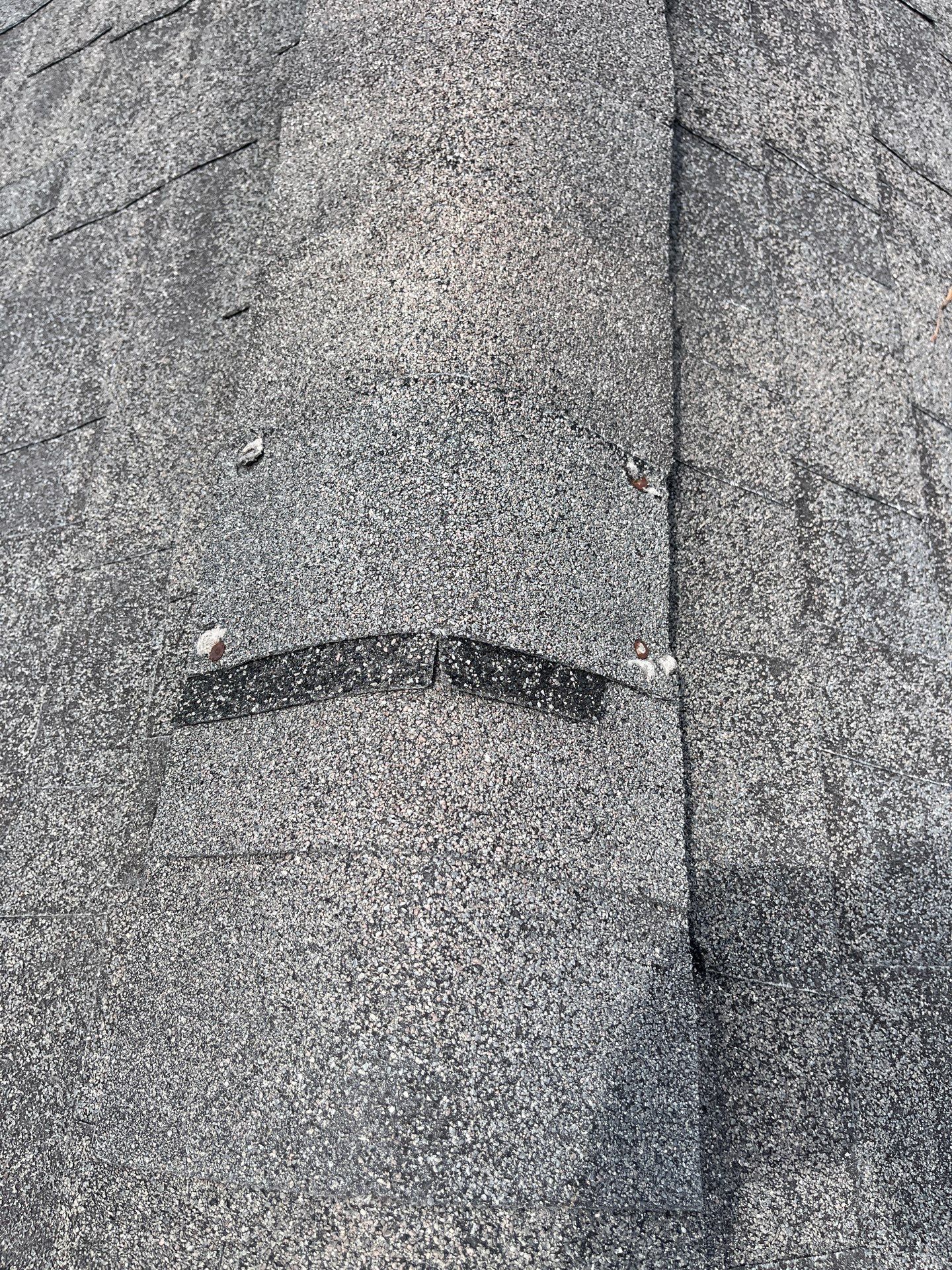 Hail Damage using Owen's Corning Duration (Lifetime) Shingles by Roof Repair Company